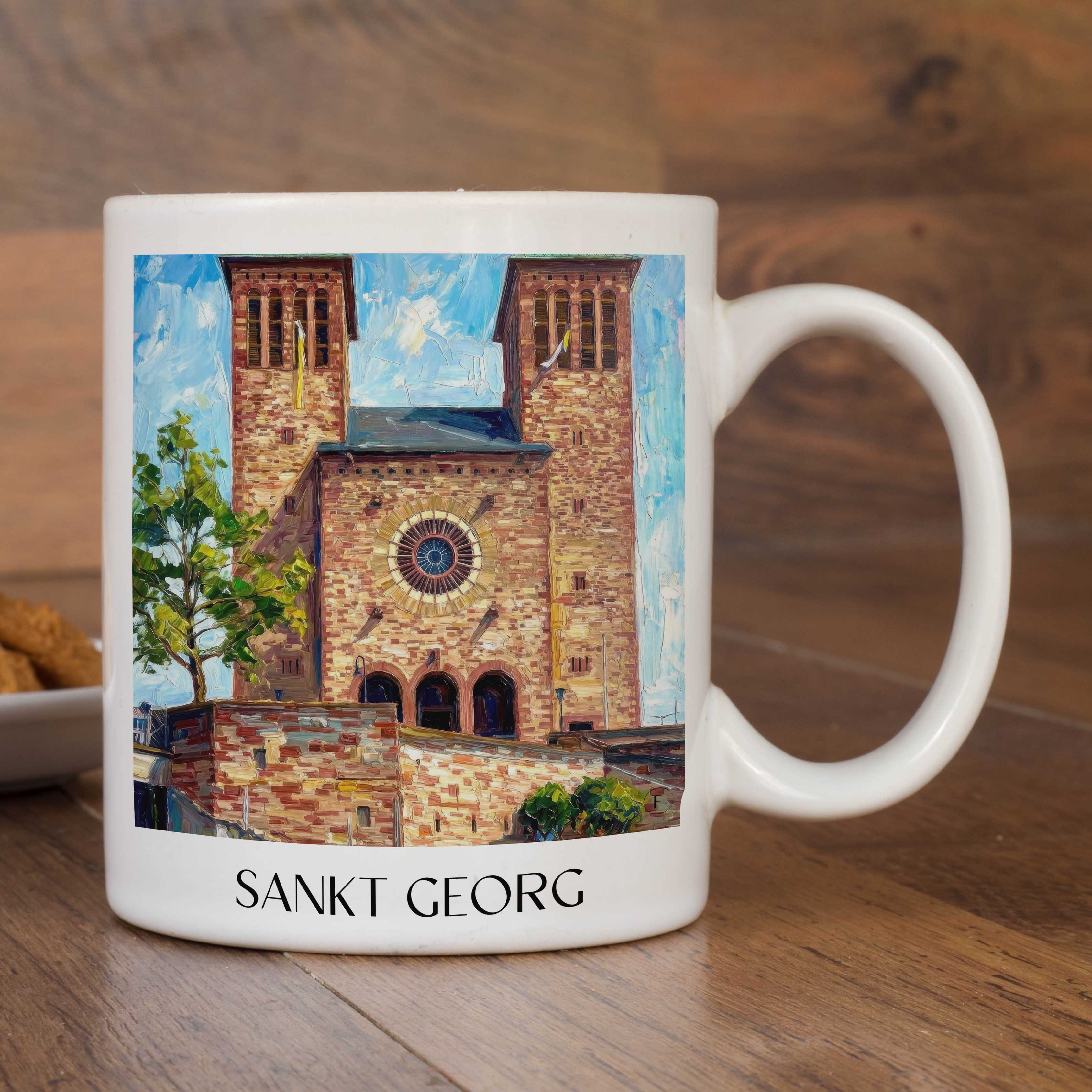 sankt-georg-bensheim-deutschland-kaffeebecher-oil-painting-oelgemaelde