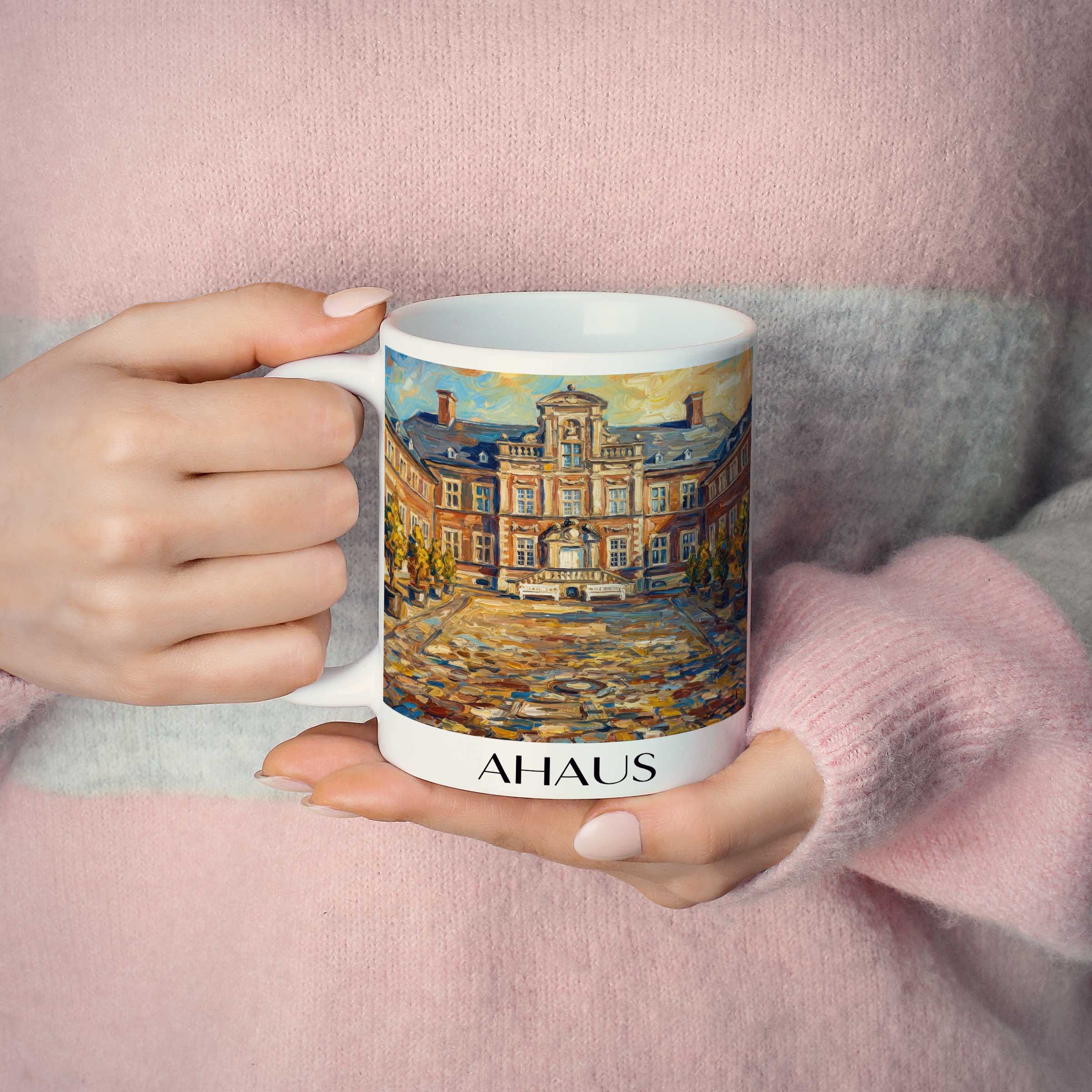 ahaus-münsterland-deutschland-kaffeebecher-oil-painting-oelgemaelde
