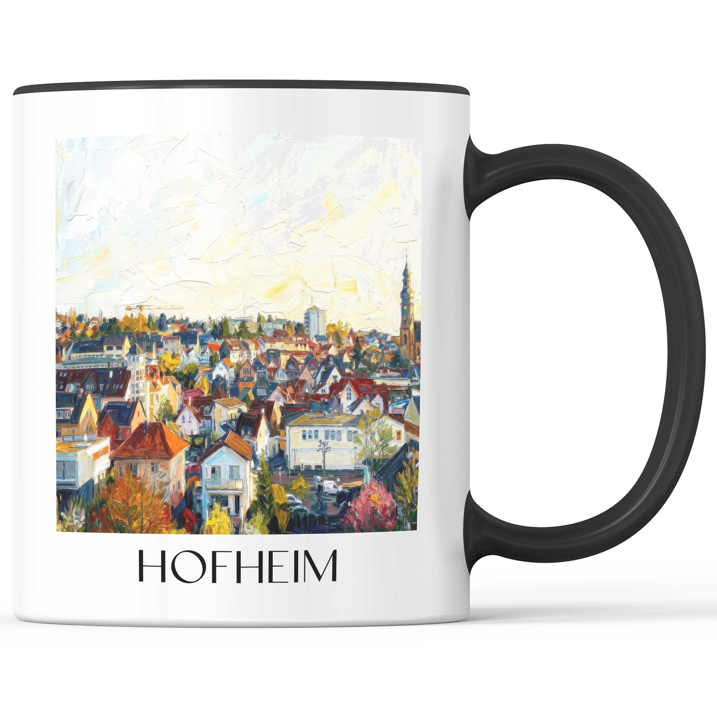 Hofheim Kaffeebecher - Taunus - Deutschland Becher - Kaffeetasse im Ölgemälde Stil