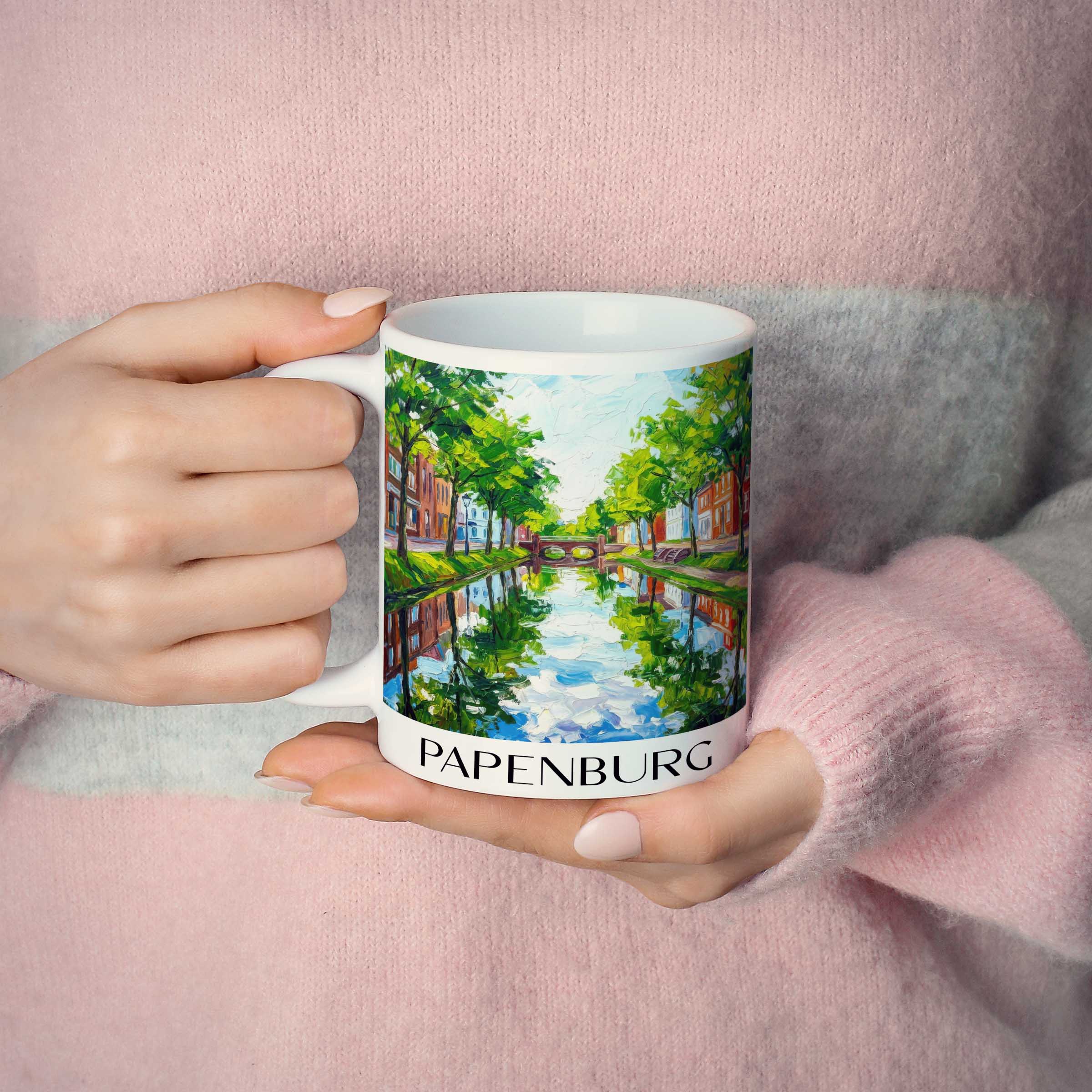papenburg-niedersachsen-deutschland-kaffeebecher-oil-painting-oelgemaelde