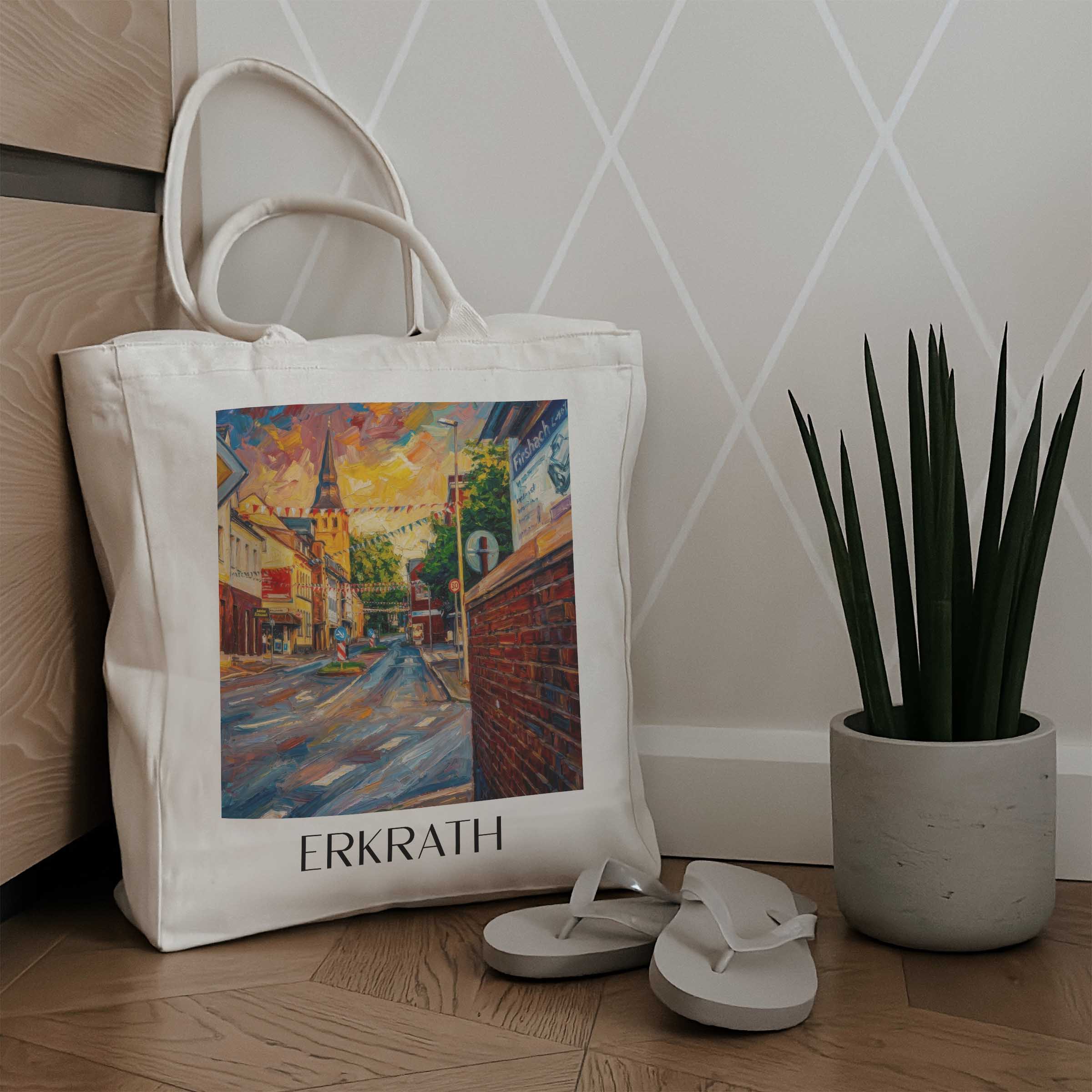 erkrath-rheinland-deutschland-einkaufstasche-oil-painting-oelgemaelde
