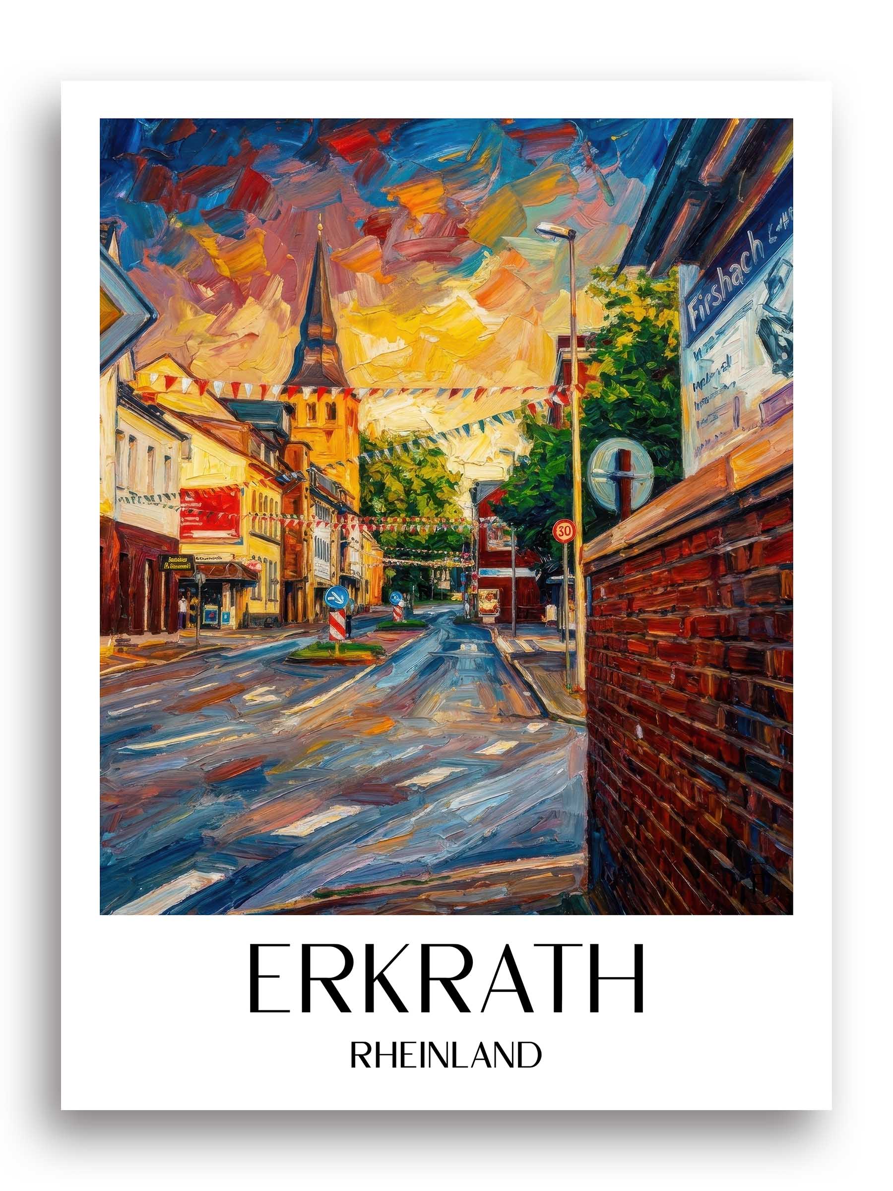 erkrath-rheinland-deutschland-poster-oil-painting-oelgemaelde