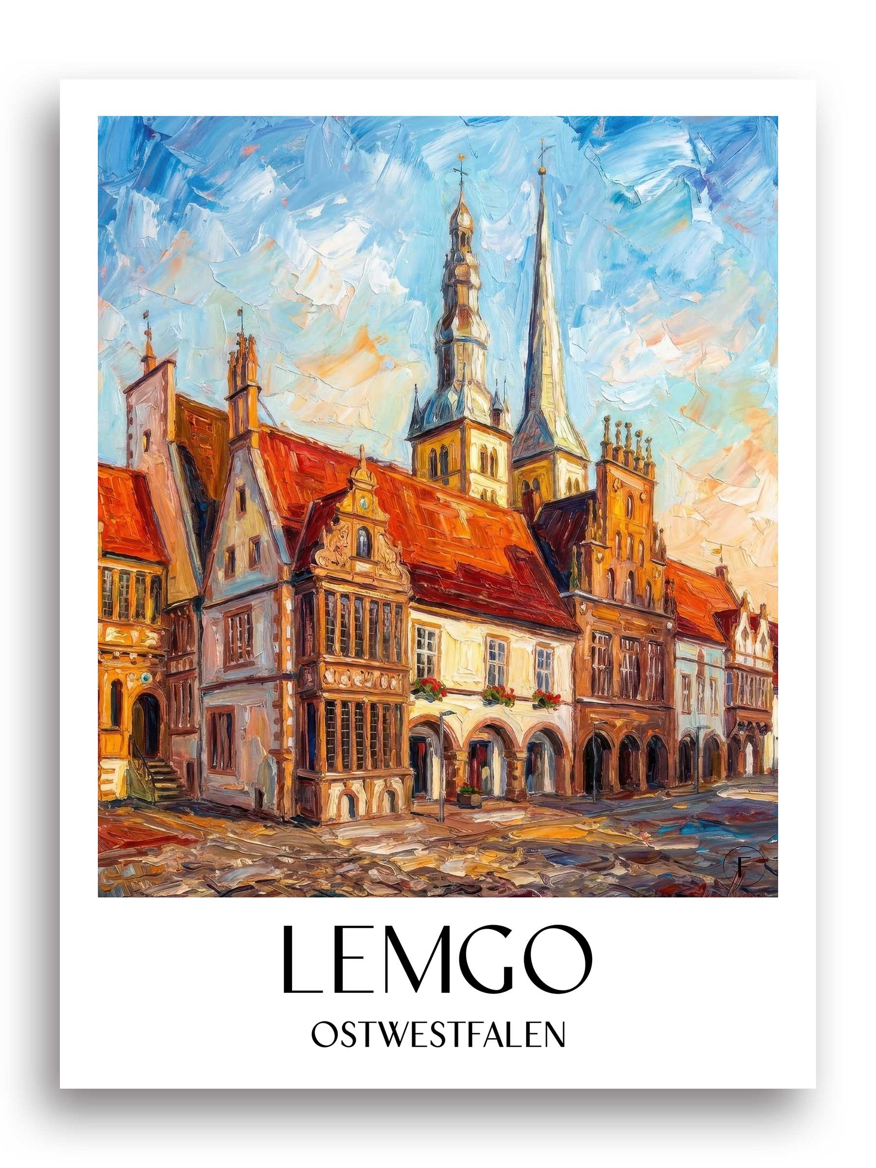 lemgo-ostwestfalen-deutschland-poster-oil-painting-oelgemaelde