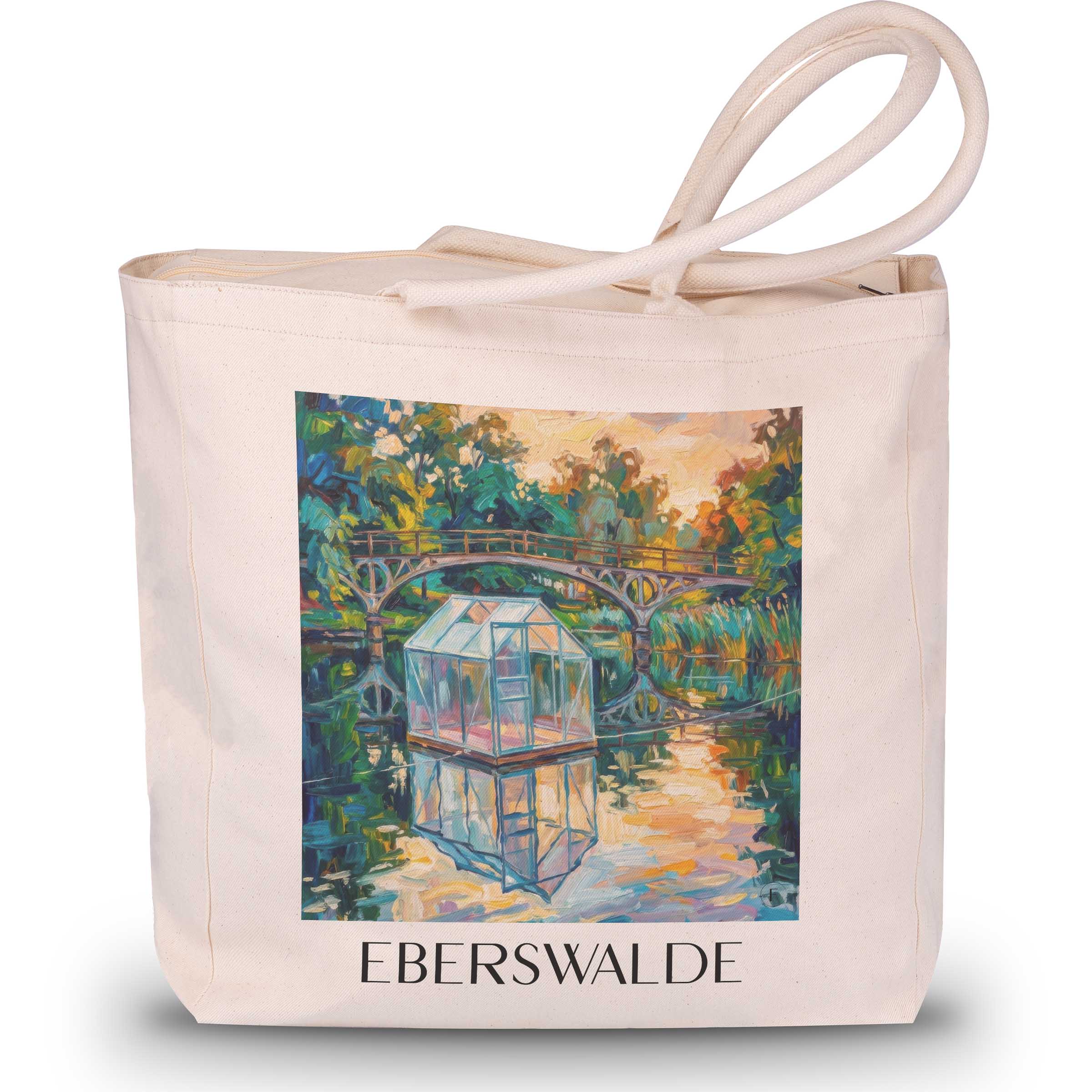 Eberswalde Shopping Tasche - Brandenburg - Deutschland Tote Bag - Einkaufstasche im Ölgemälde Stil