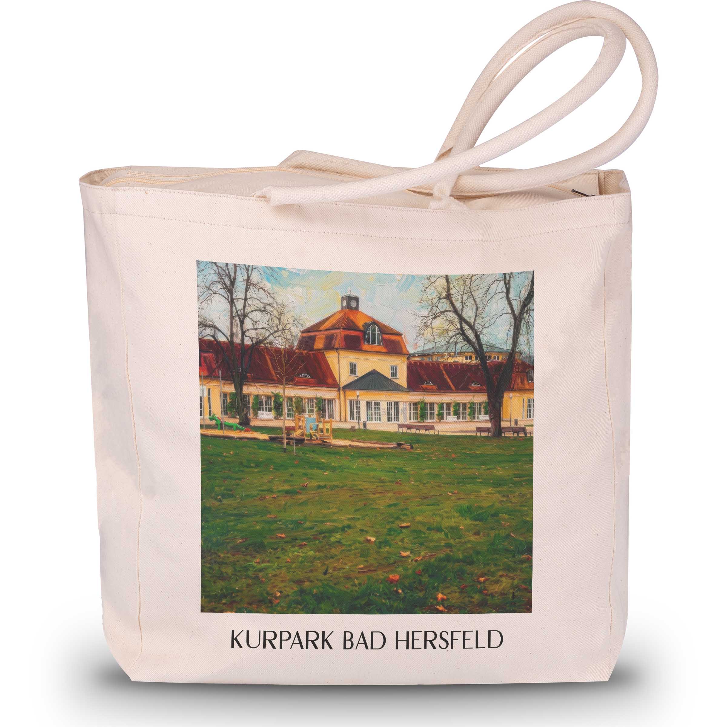 kurpark-bad-hersfeld-deutschland-einkaufstasche-oil-painting-oelgemaelde