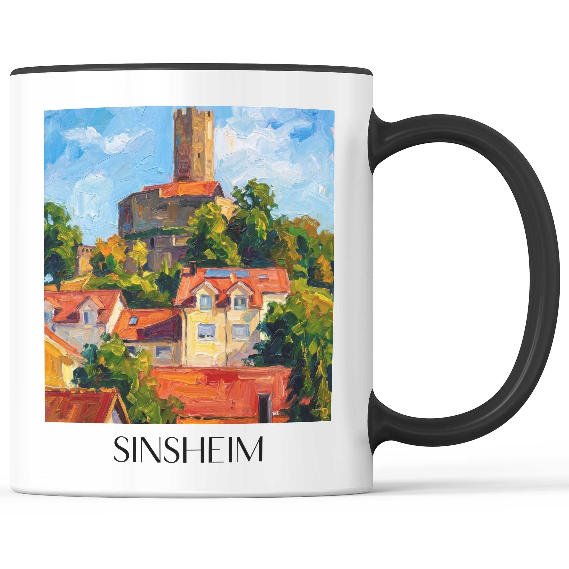 sinsheim-baden-württemberg-deutschland-kaffeebecher-oil-painting-oelgemaelde