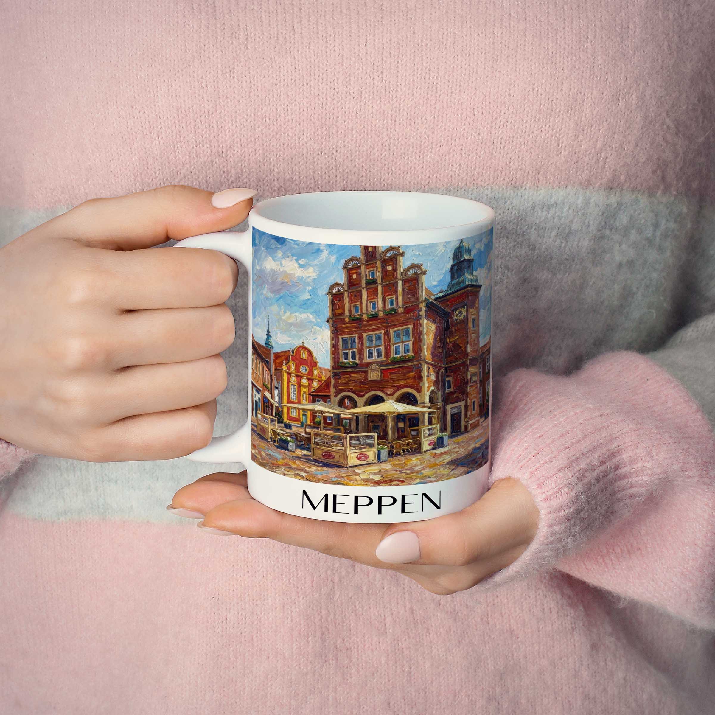 meppen-niedersachsen-deutschland-kaffeebecher-oil-painting-oelgemaelde