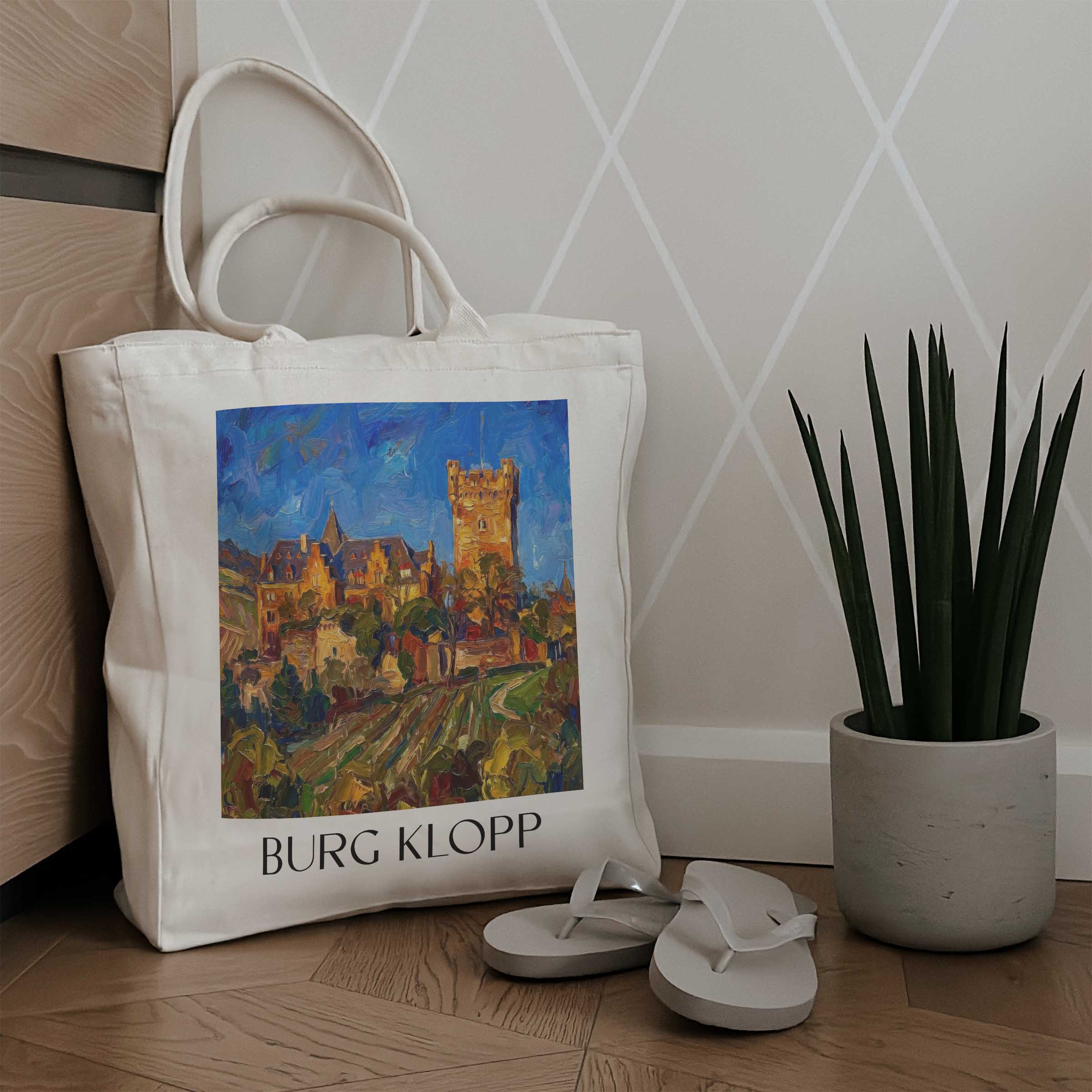 burg-klopp-bingen-am-rhein-deutschland-einkaufstasche-oil-painting-oelgemaelde
