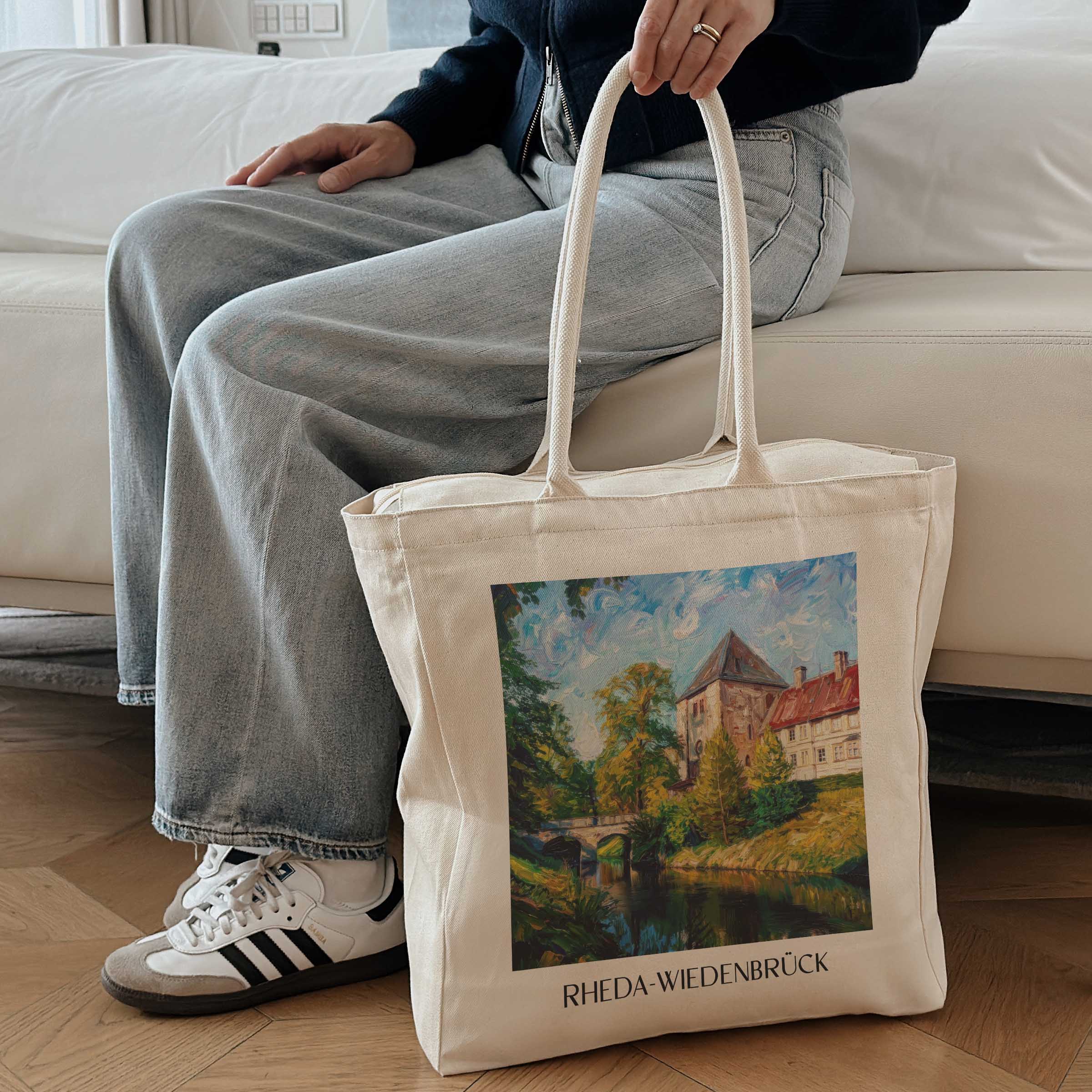 rheda-wiedenbrück-ostwestfalen-deutschland-einkaufstasche-oil-painting-oelgemaelde