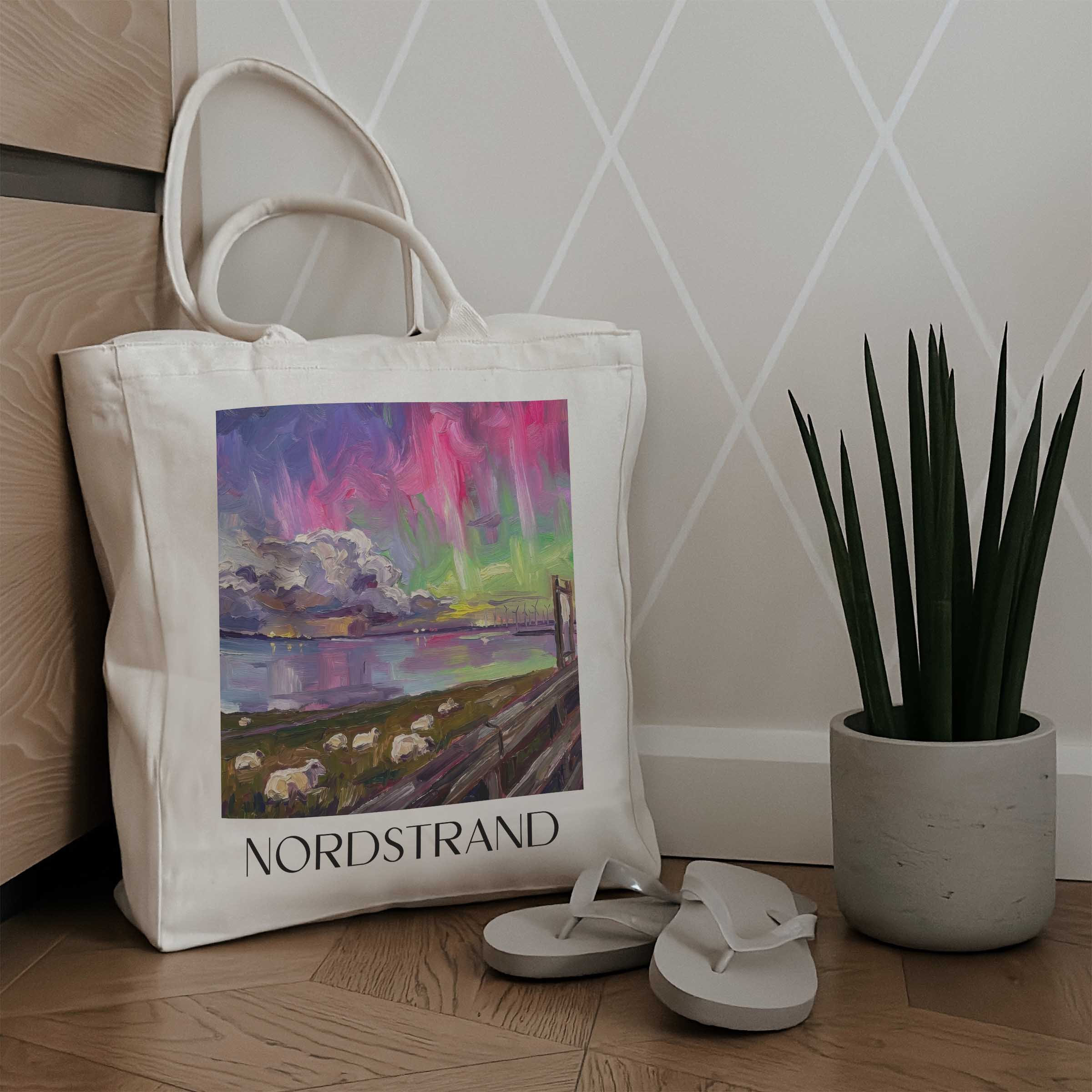 nordstrand-nordfriesland-deutschland-einkaufstasche-oil-painting-oelgemaelde