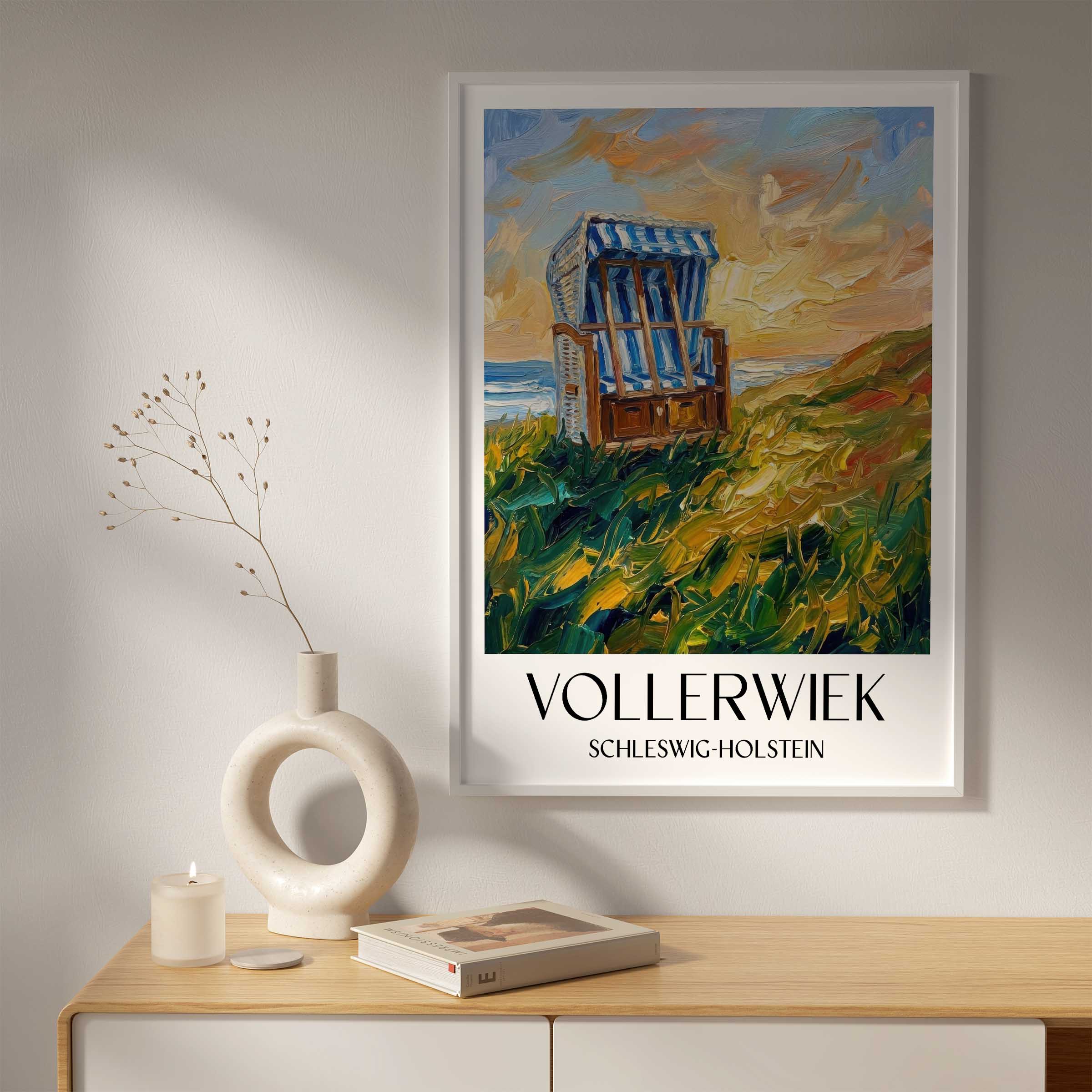 vollerwiek-schleswig-holstein-deutschland-poster-oil-painting-oelgemaelde