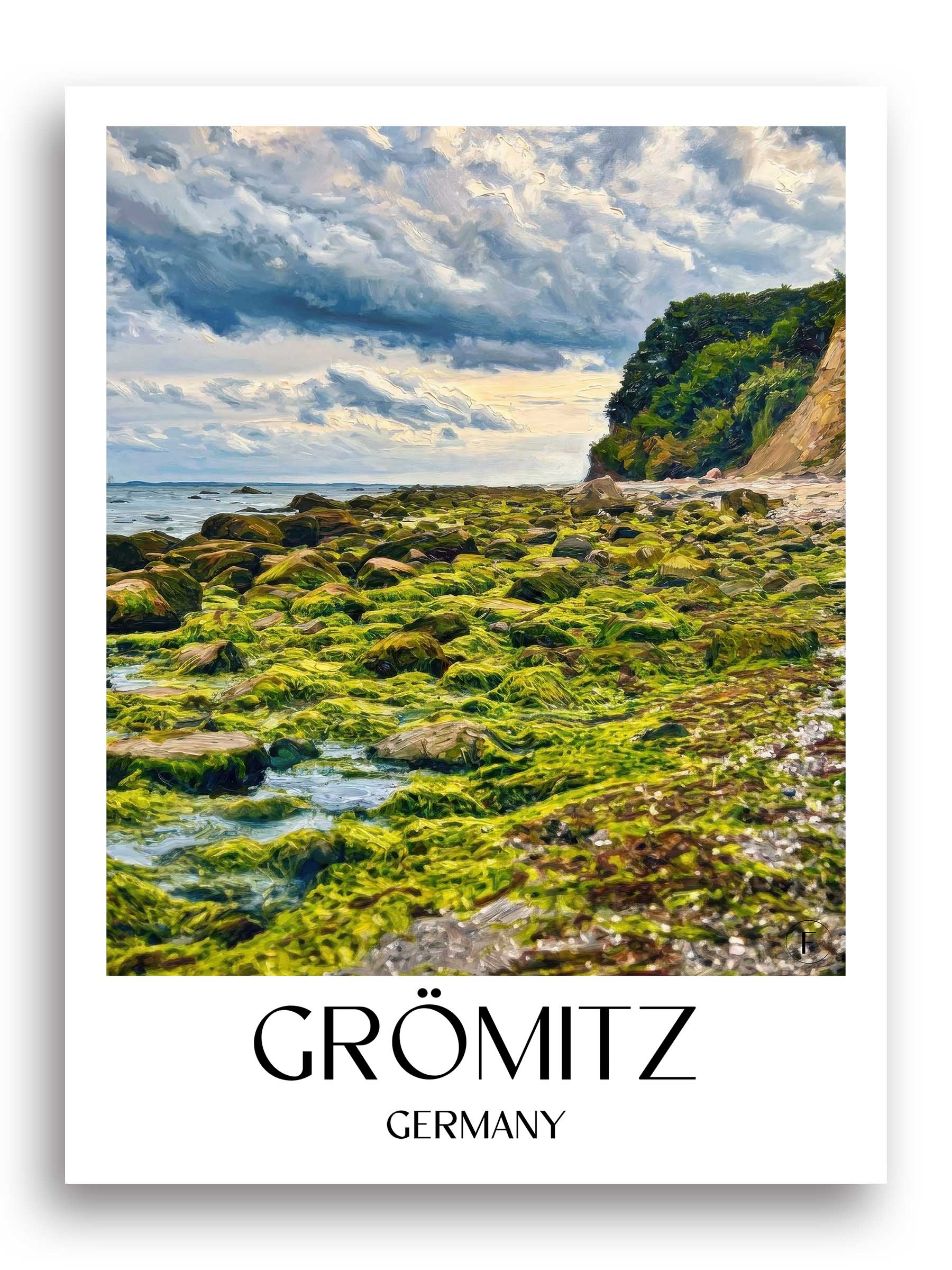 Grömitz Poster - Ostholstein - Deutschland Kunstdruck - Ölgemälde von A4 bis A1
