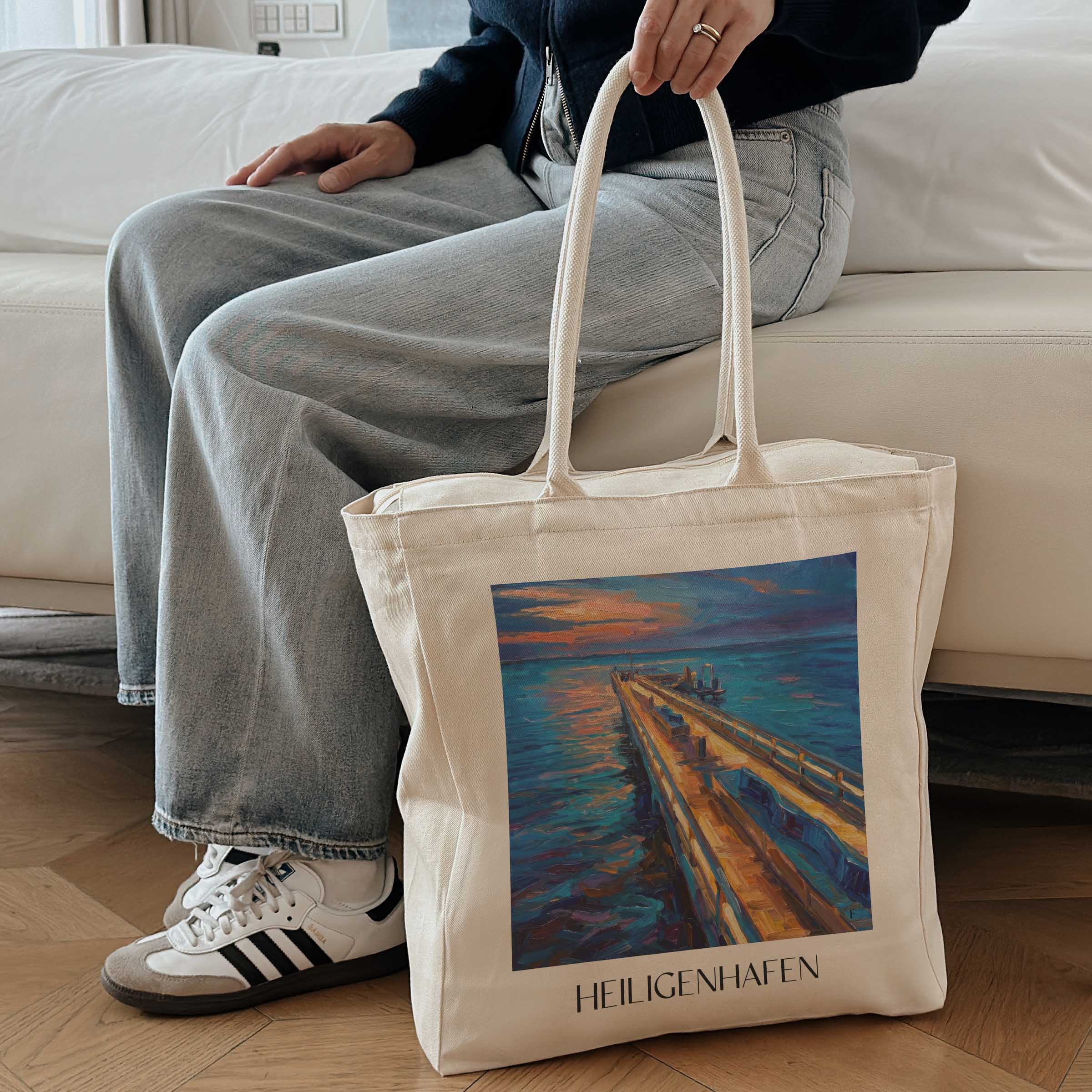 heiligenhafen-ostholstein-deutschland-einkaufstasche-oil-painting-oelgemaelde