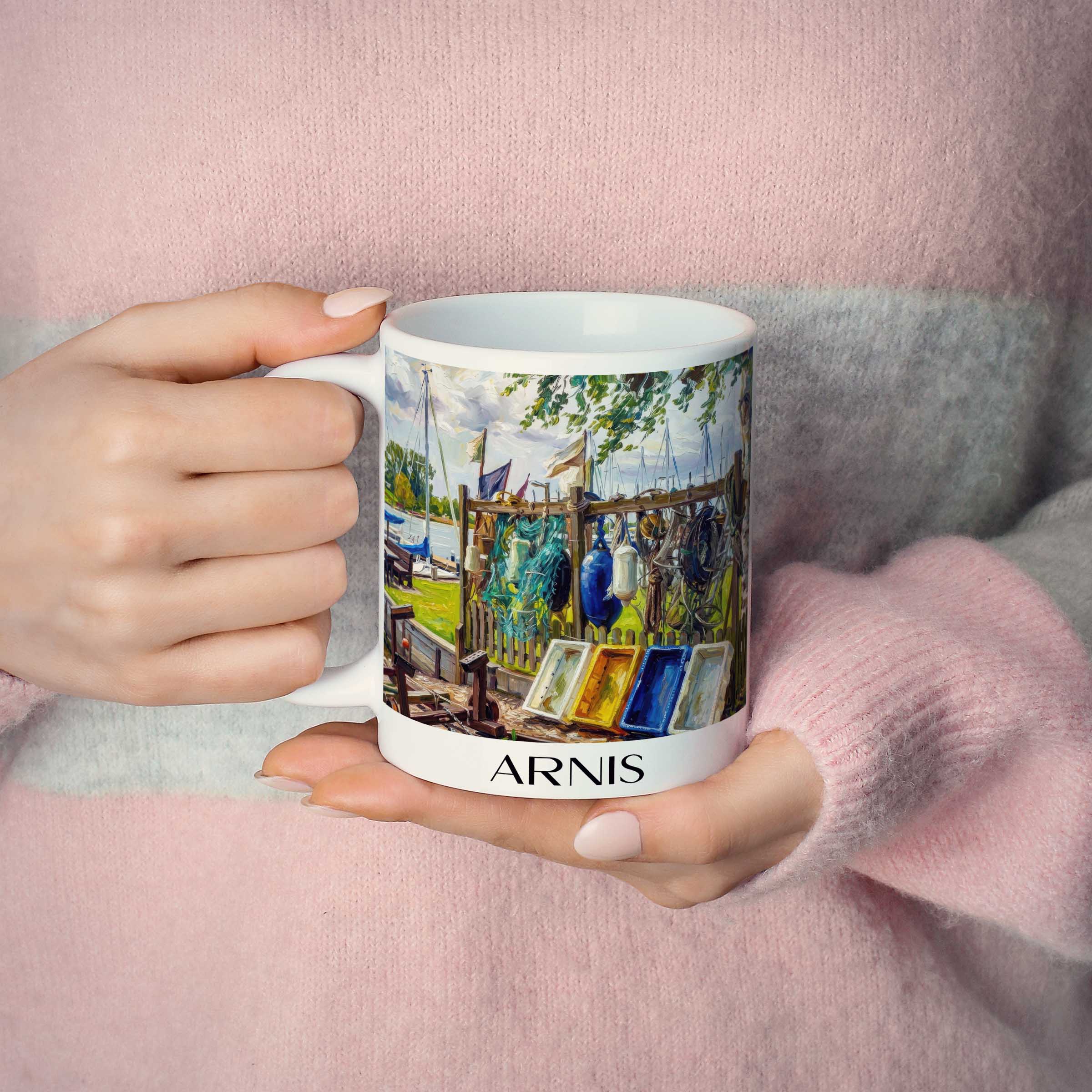 arnis-schleswig-holstein-deutschland-kaffeebecher-oil-painting-oelgemaelde