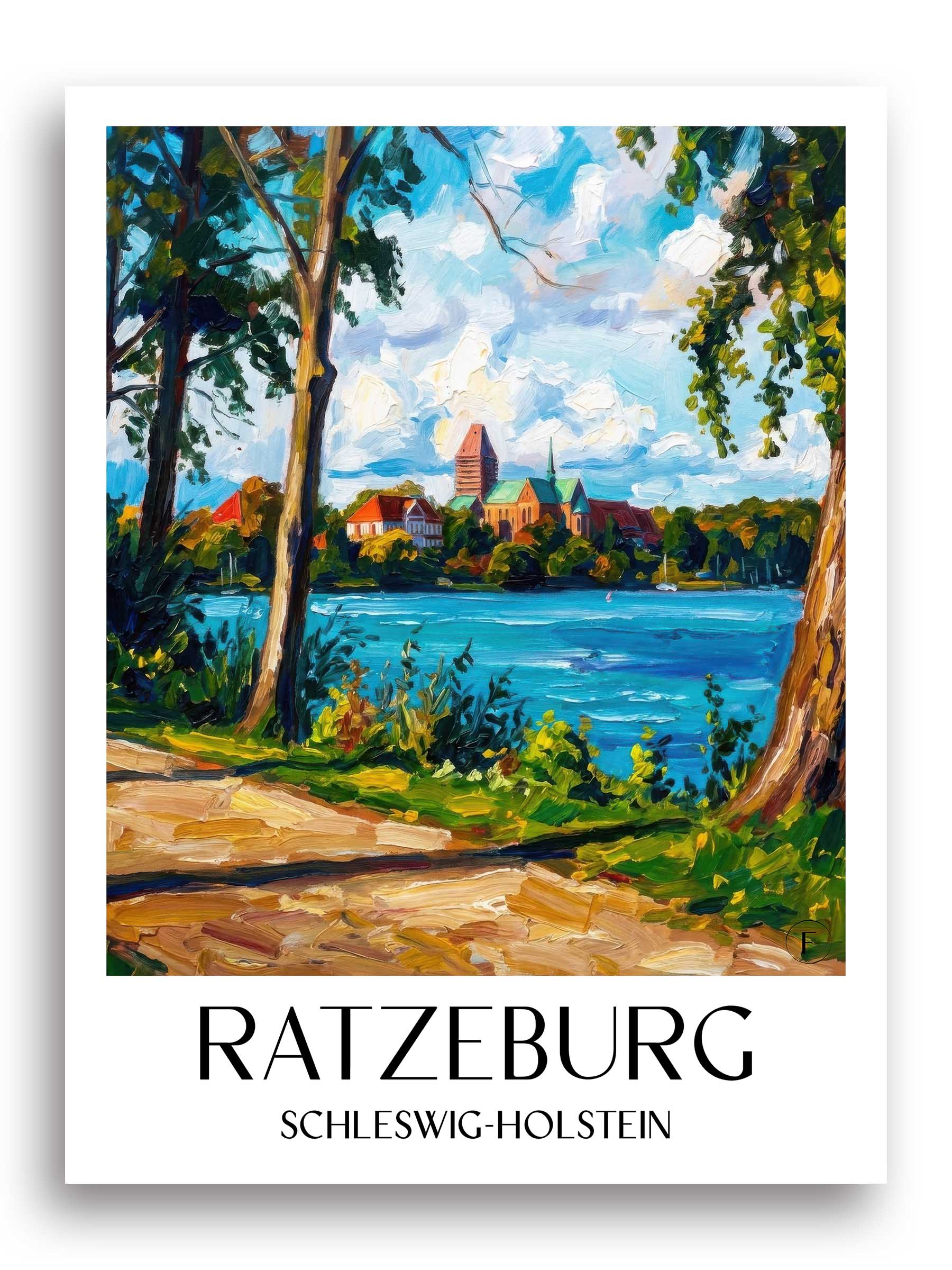ratzeburg-schleswig-holstein-deutschland-poster-oil-painting-oelgemaelde