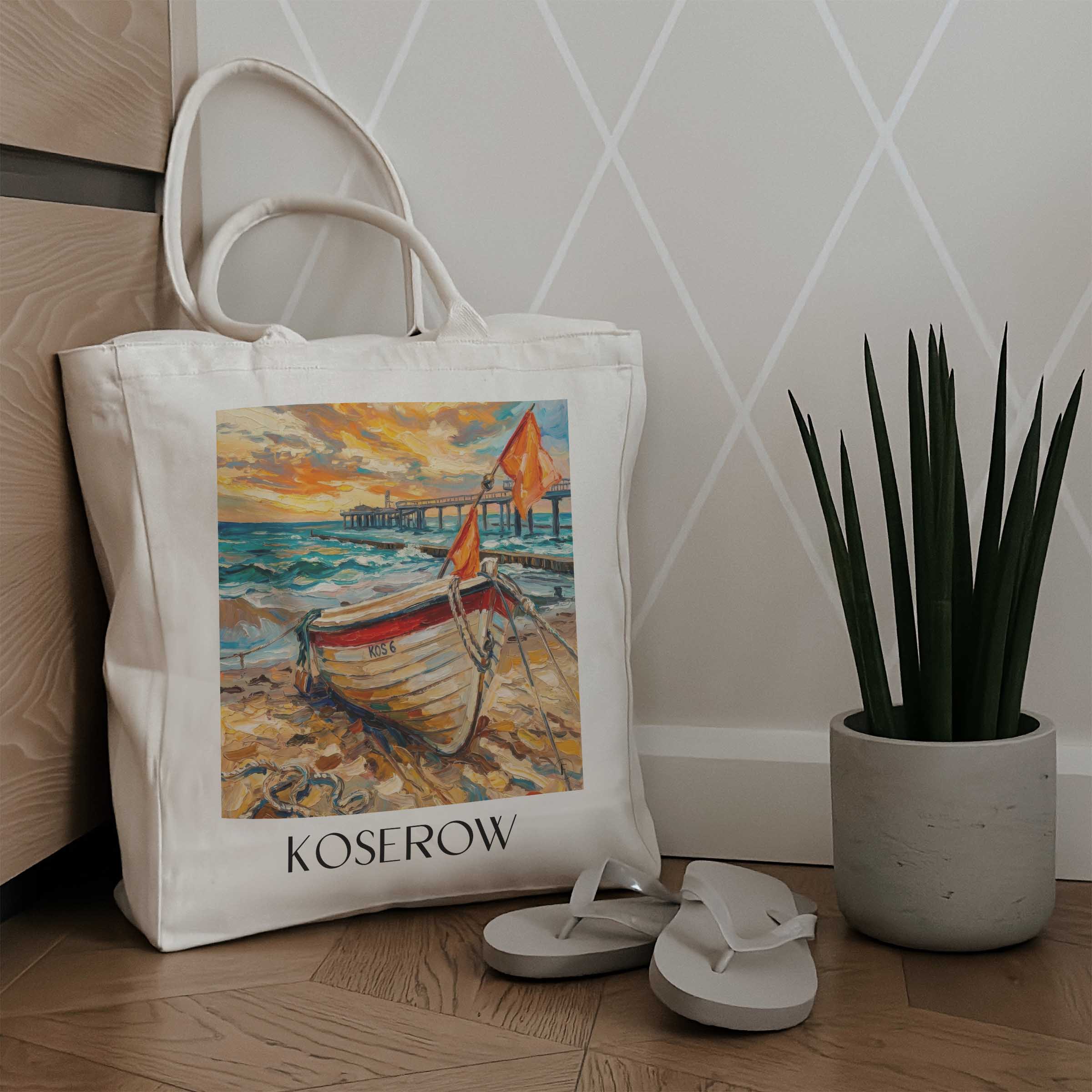 koserow-usedom-deutschland-einkaufstasche-oil-painting-oelgemaelde