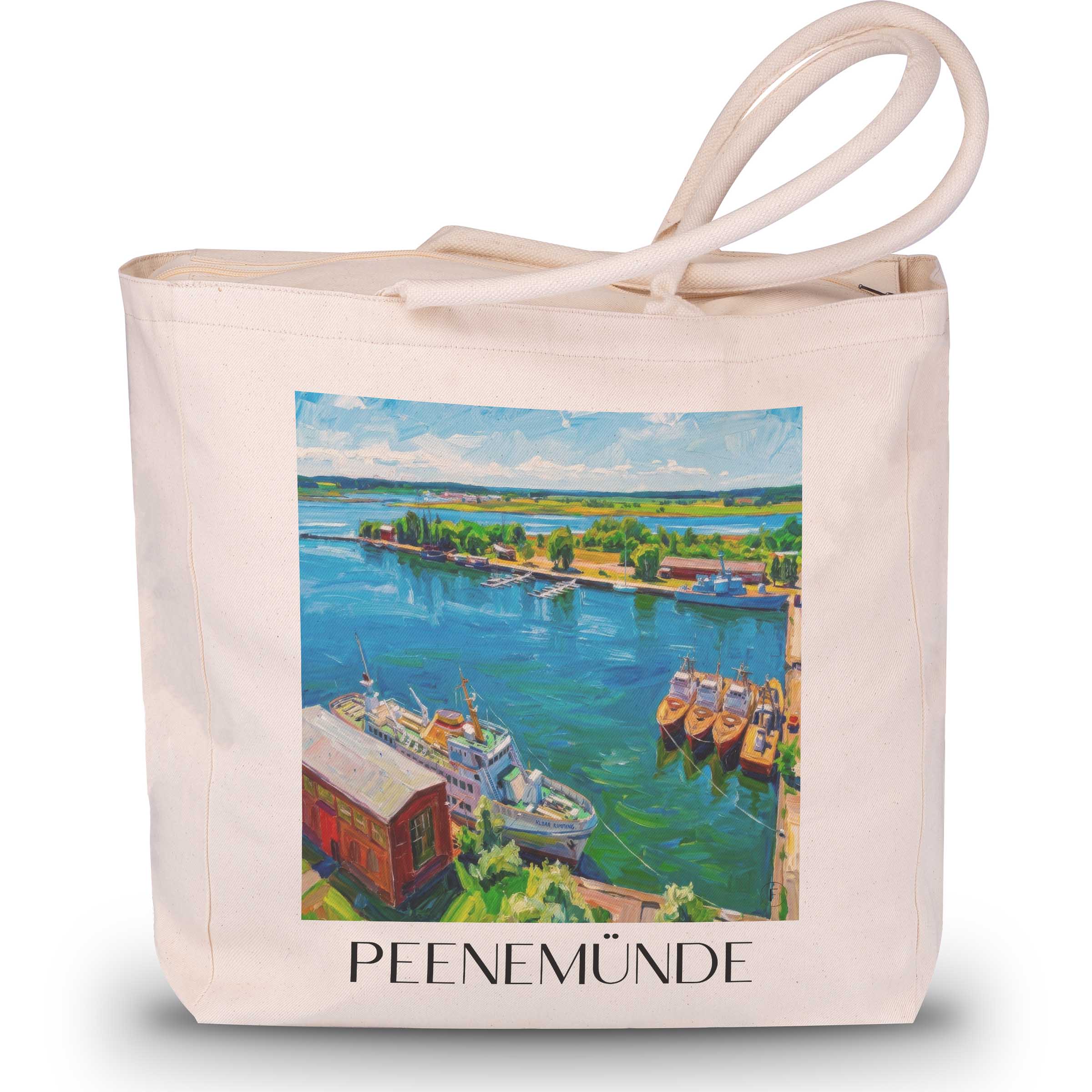 peenemünde-usedom-deutschland-einkaufstasche-oil-painting-oelgemaelde