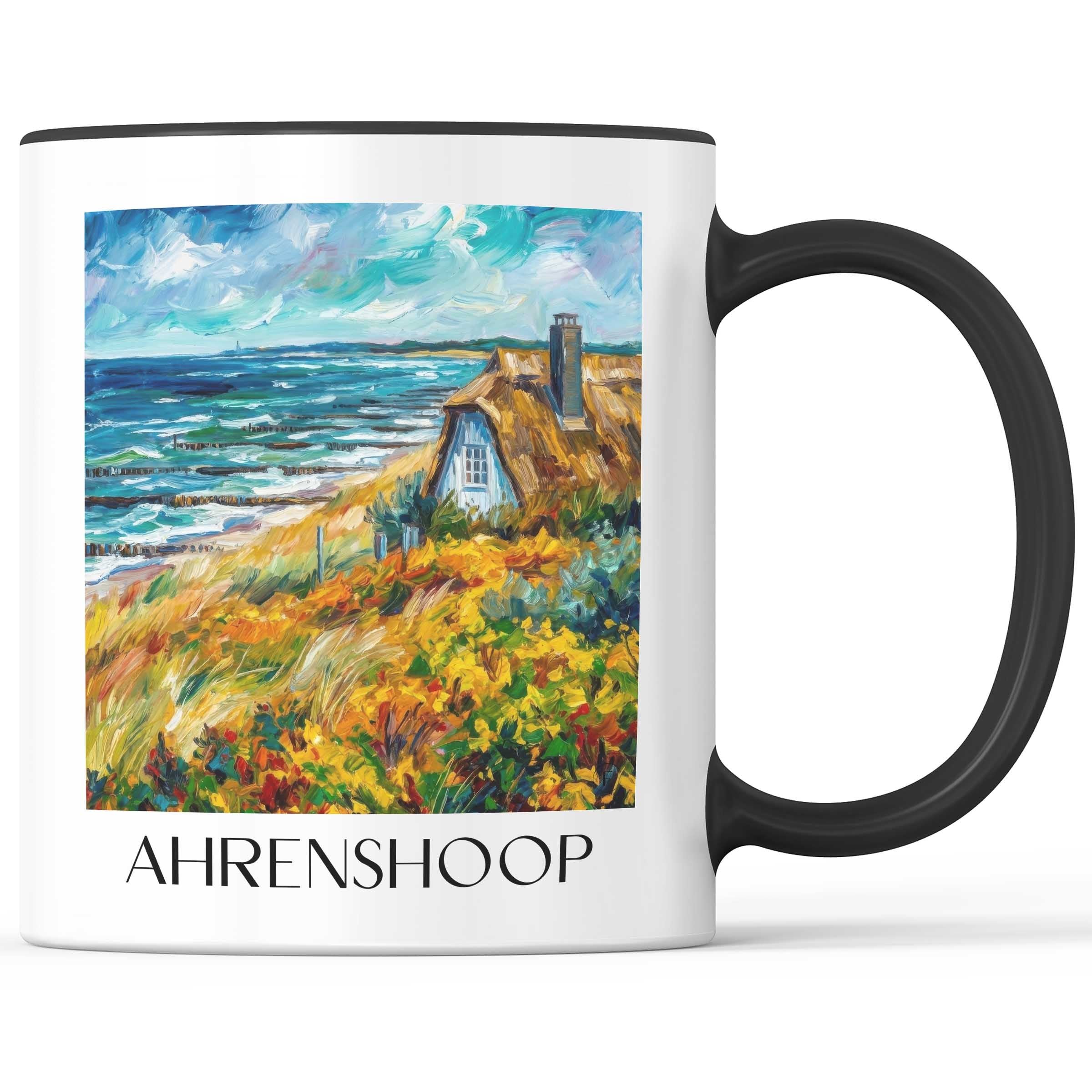 ahrenshoop-mecklenburg-vorpommern-deutschland-kaffeebecher-oil-painting-oelgemaelde