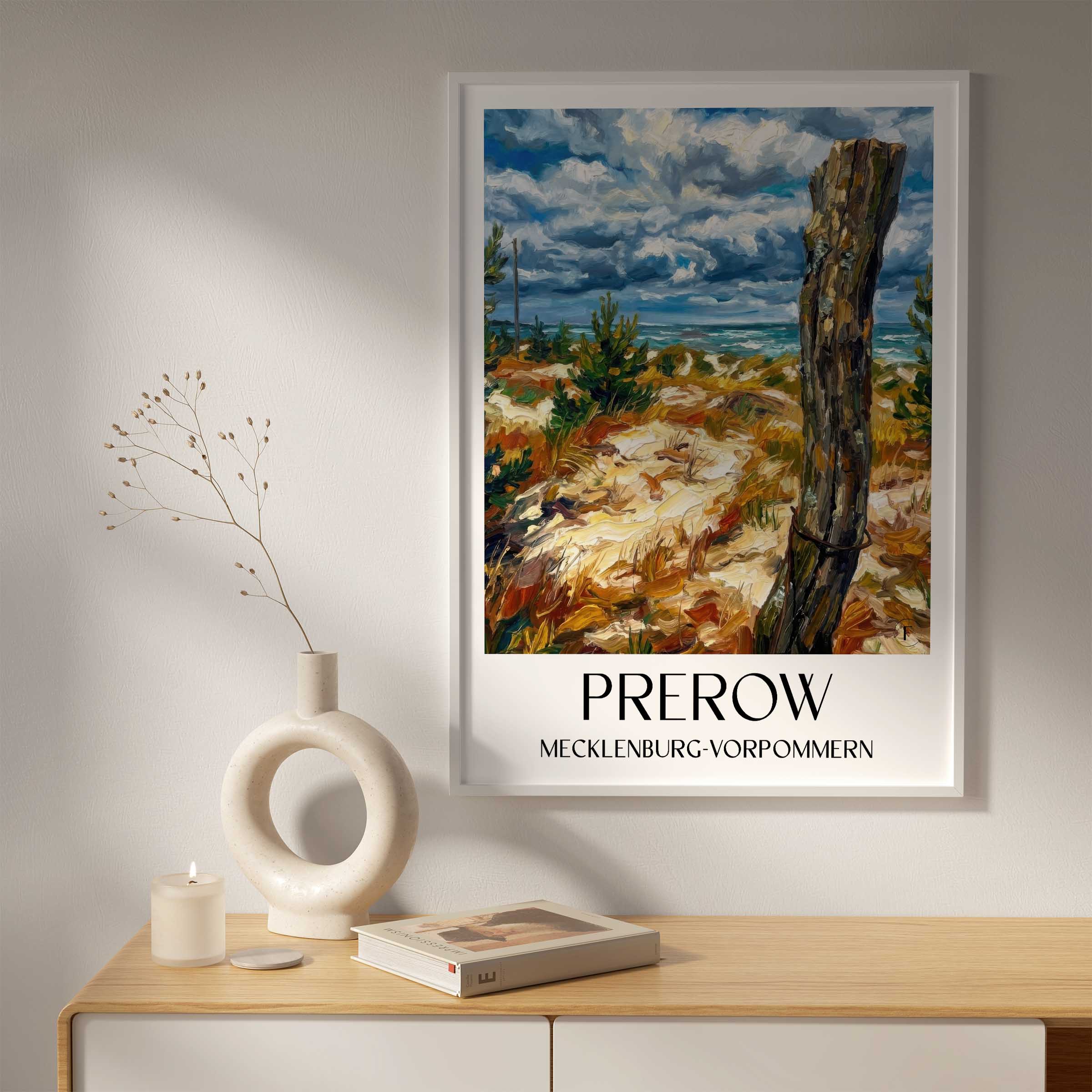 prerow-mecklenburg-vorpommern-deutschland-poster-oil-painting-oelgemaelde