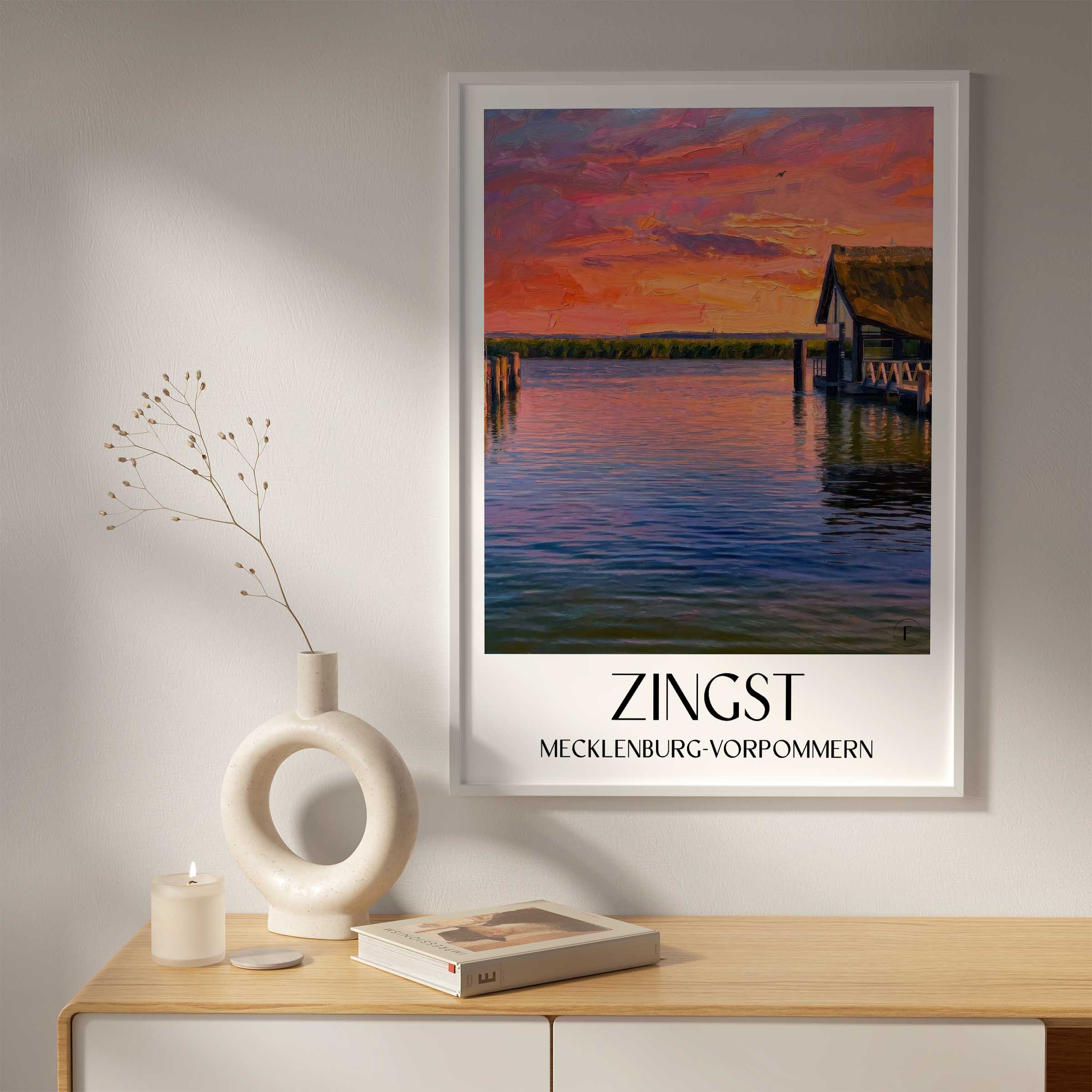 zingst-mecklenburg-vorpommern-deutschland-poster-oil-painting-oelgemaelde