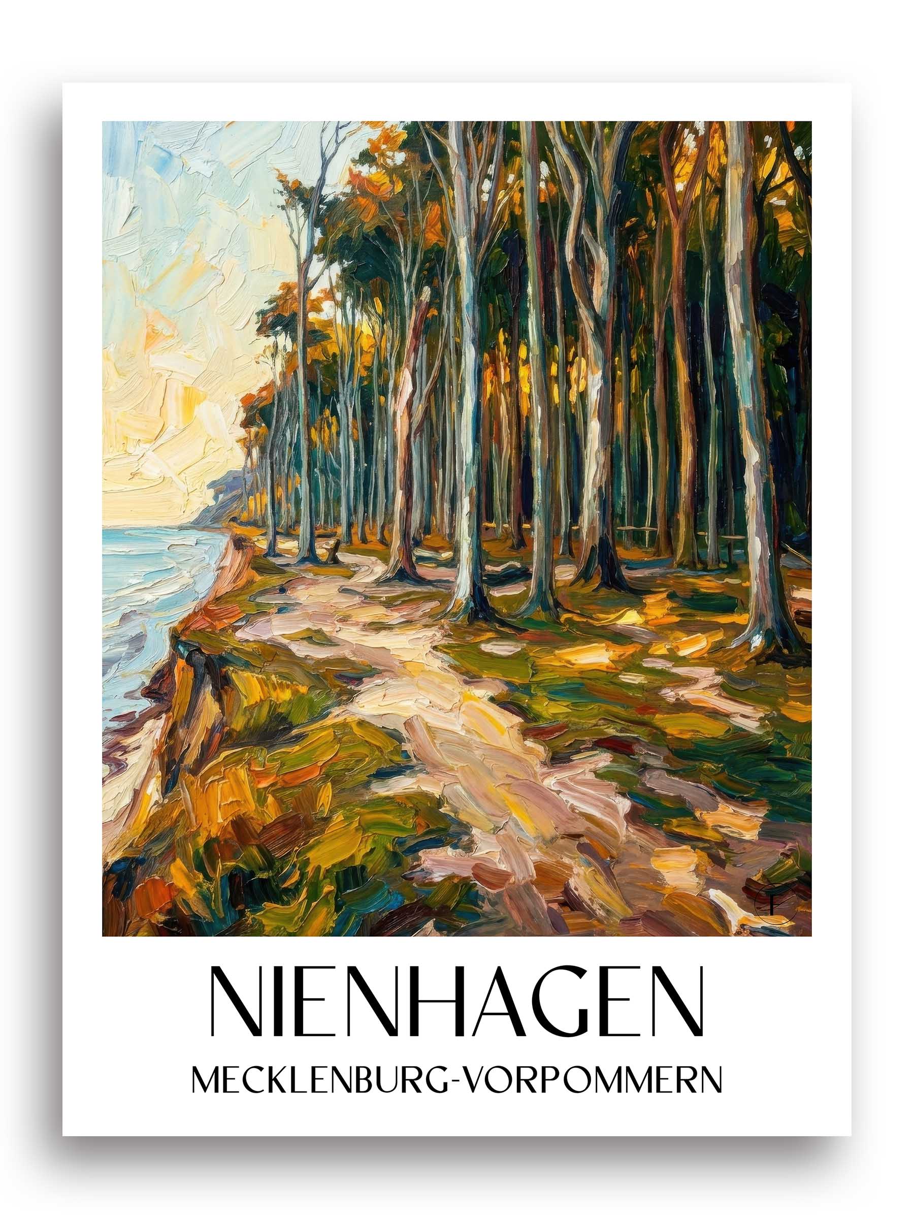 nienhagen-mecklenburg-vorpommern-deutschland-poster-oil-painting-oelgemaelde