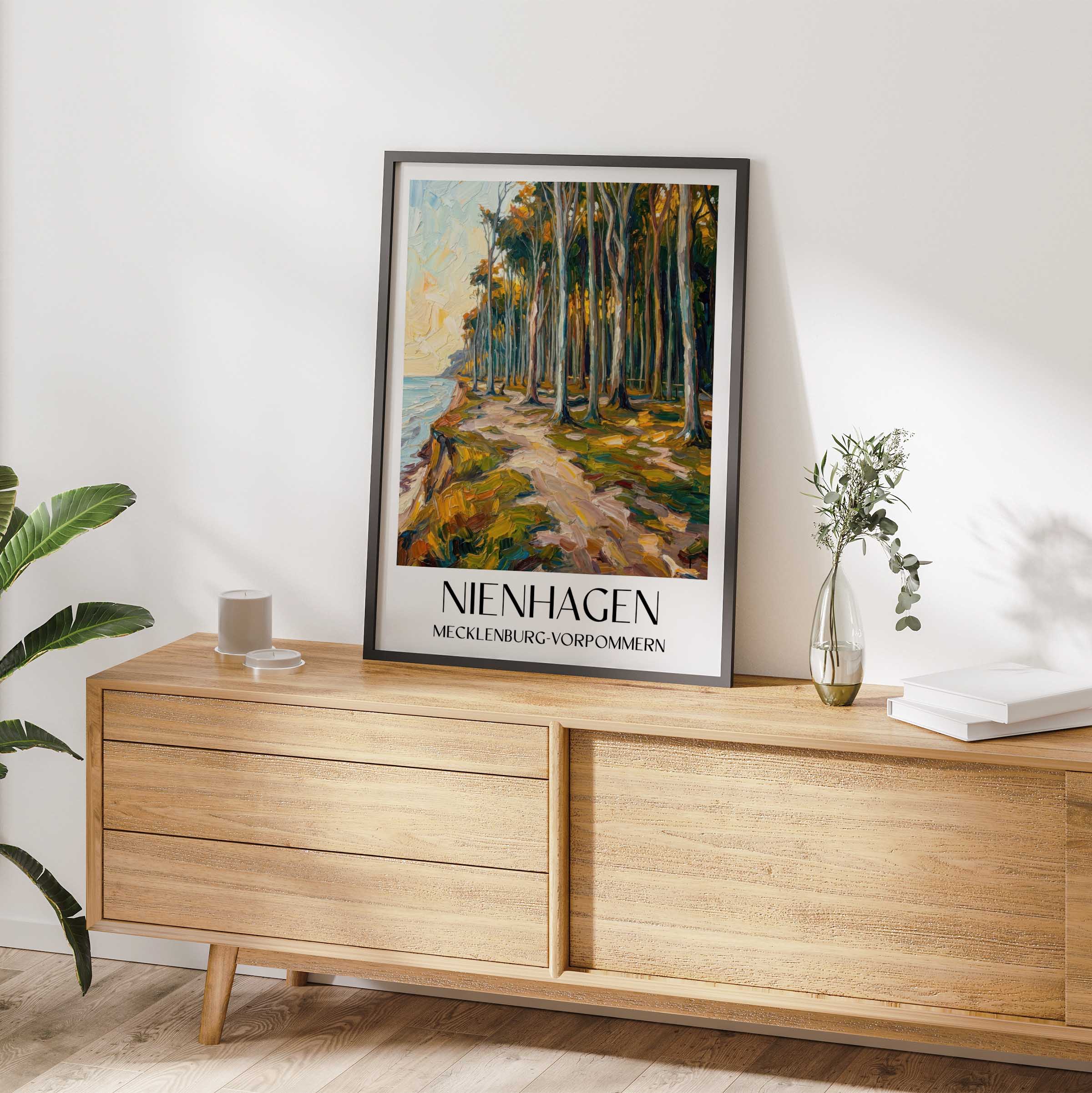 nienhagen-mecklenburg-vorpommern-deutschland-poster-oil-painting-oelgemaelde