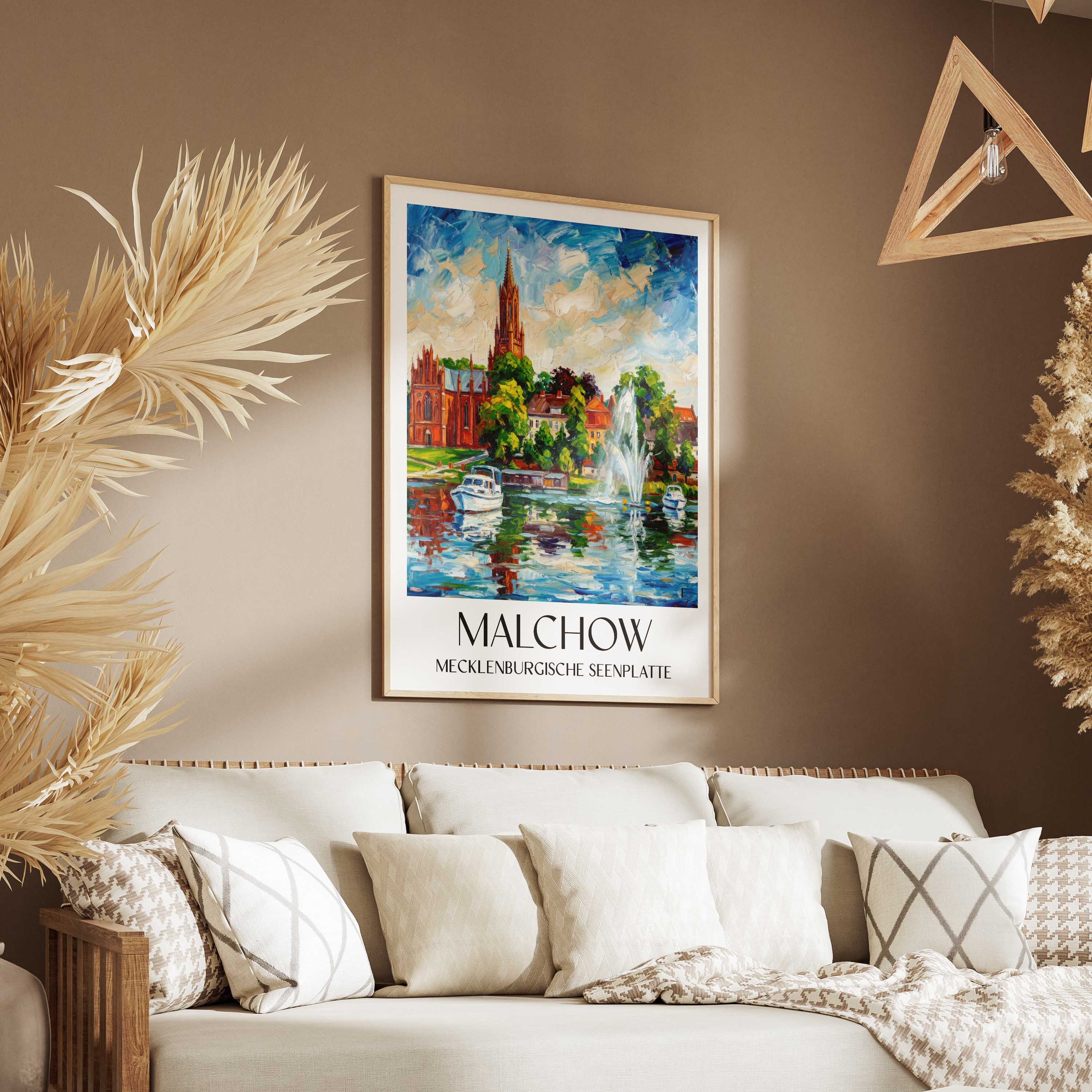 malchow-mecklenburgische-seenplatte-deutschland-poster-oil-painting-oelgemaelde