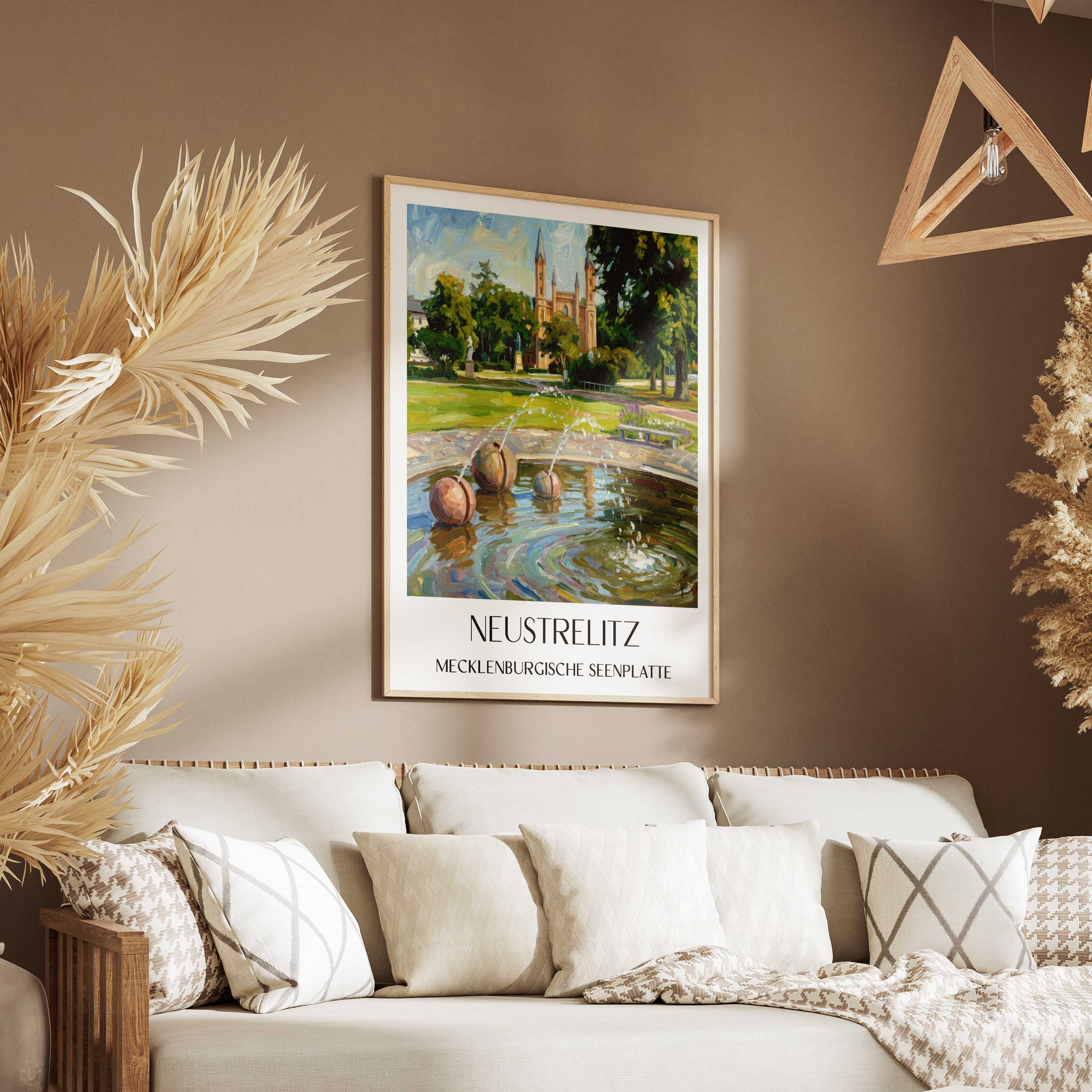 neustrelitz-mecklenburgische-seenplatte-deutschland-poster-oil-painting-oelgemaelde