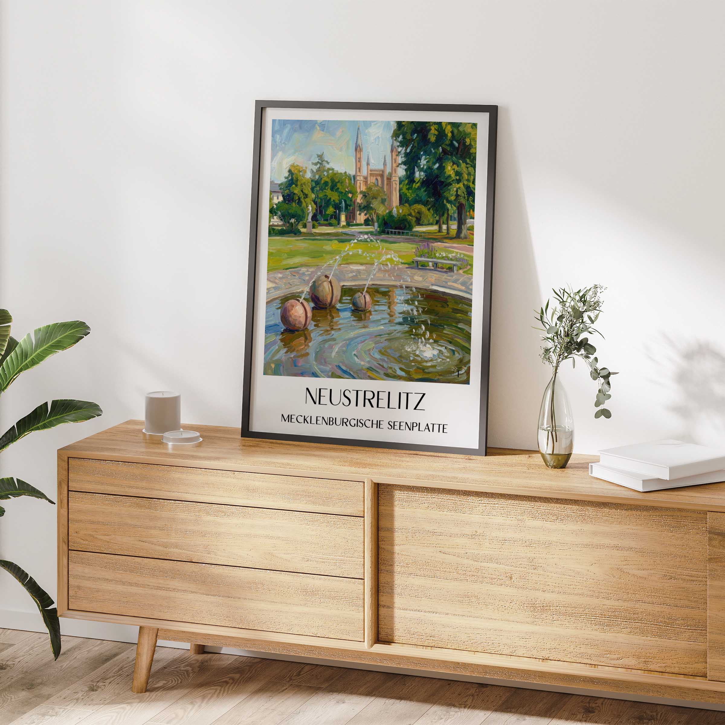 neustrelitz-mecklenburgische-seenplatte-deutschland-poster-oil-painting-oelgemaelde
