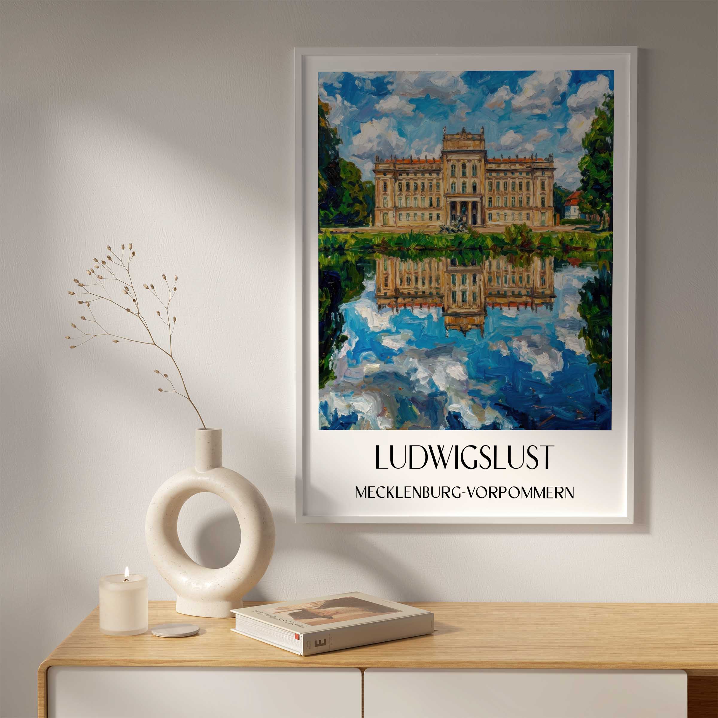 ludwigslust-mecklenburg-vorpommern-deutschland-poster-oil-painting-oelgemaelde