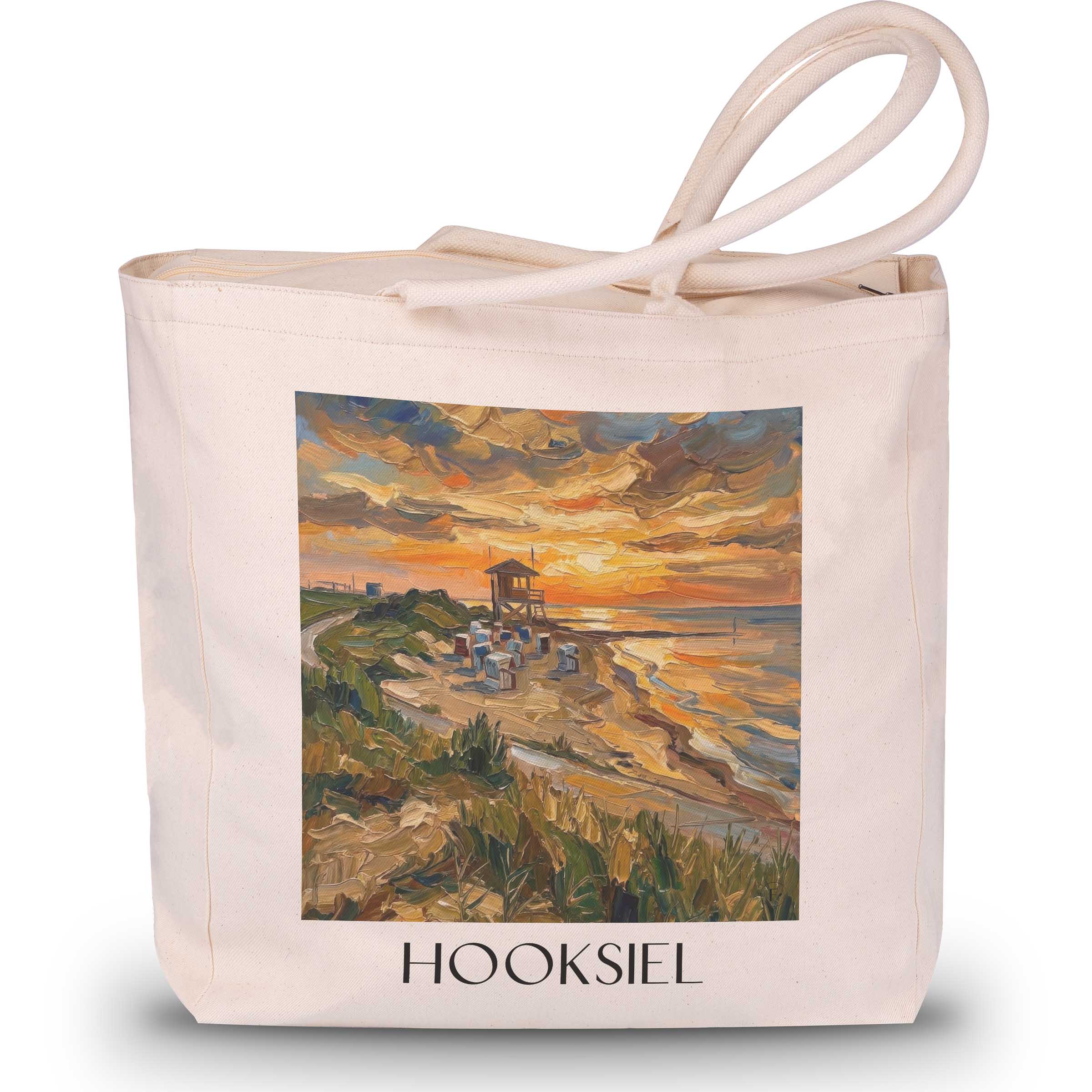 hooksiel-ostfriesland-deutschland-einkaufstasche-oil-painting-oelgemaelde