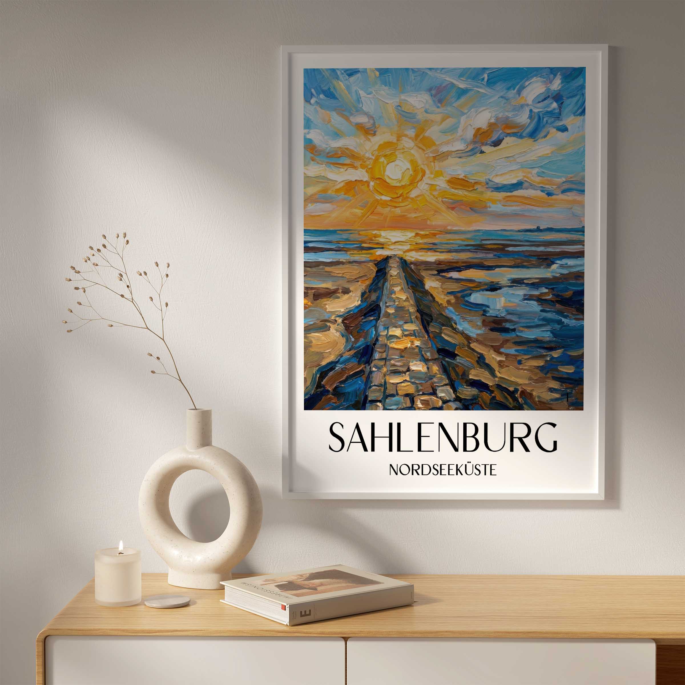 sahlenburg-nordseeküste-deutschland-poster-oil-painting-oelgemaelde