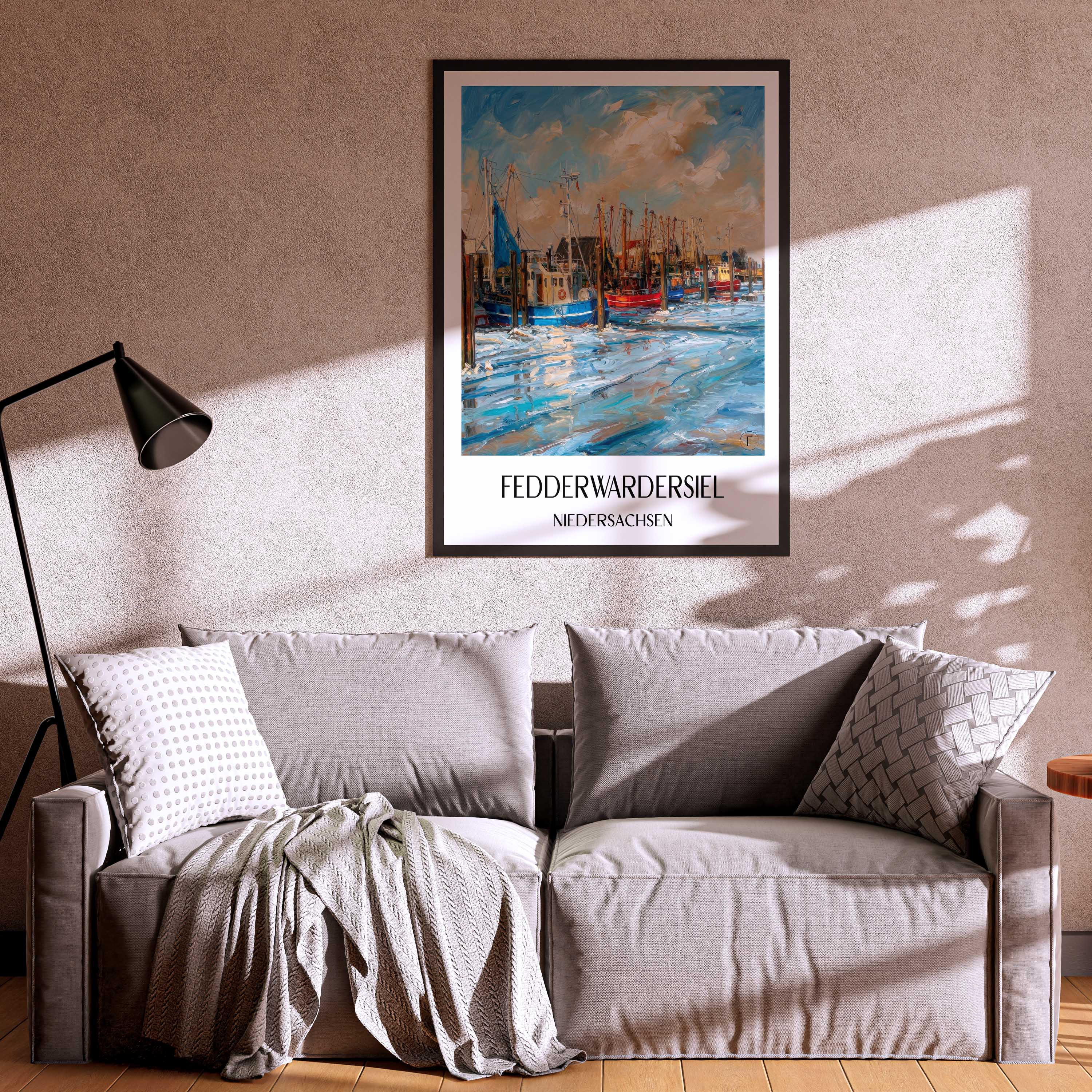 fedderwardersiel-niedersachsen-deutschland-poster-oil-painting-oelgemaelde