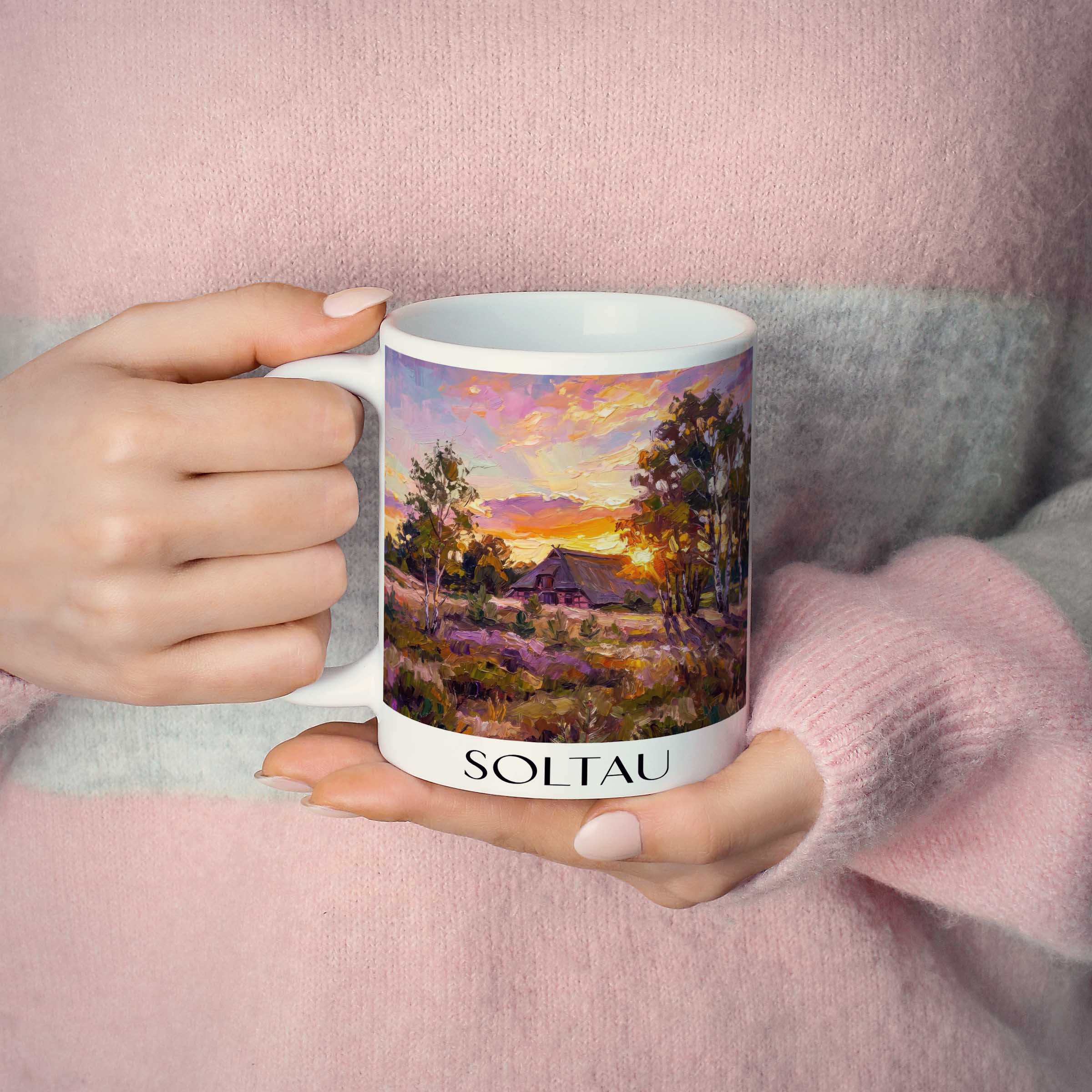 soltau-lüneburger-heide-deutschland-kaffeebecher-oil-painting-oelgemaelde