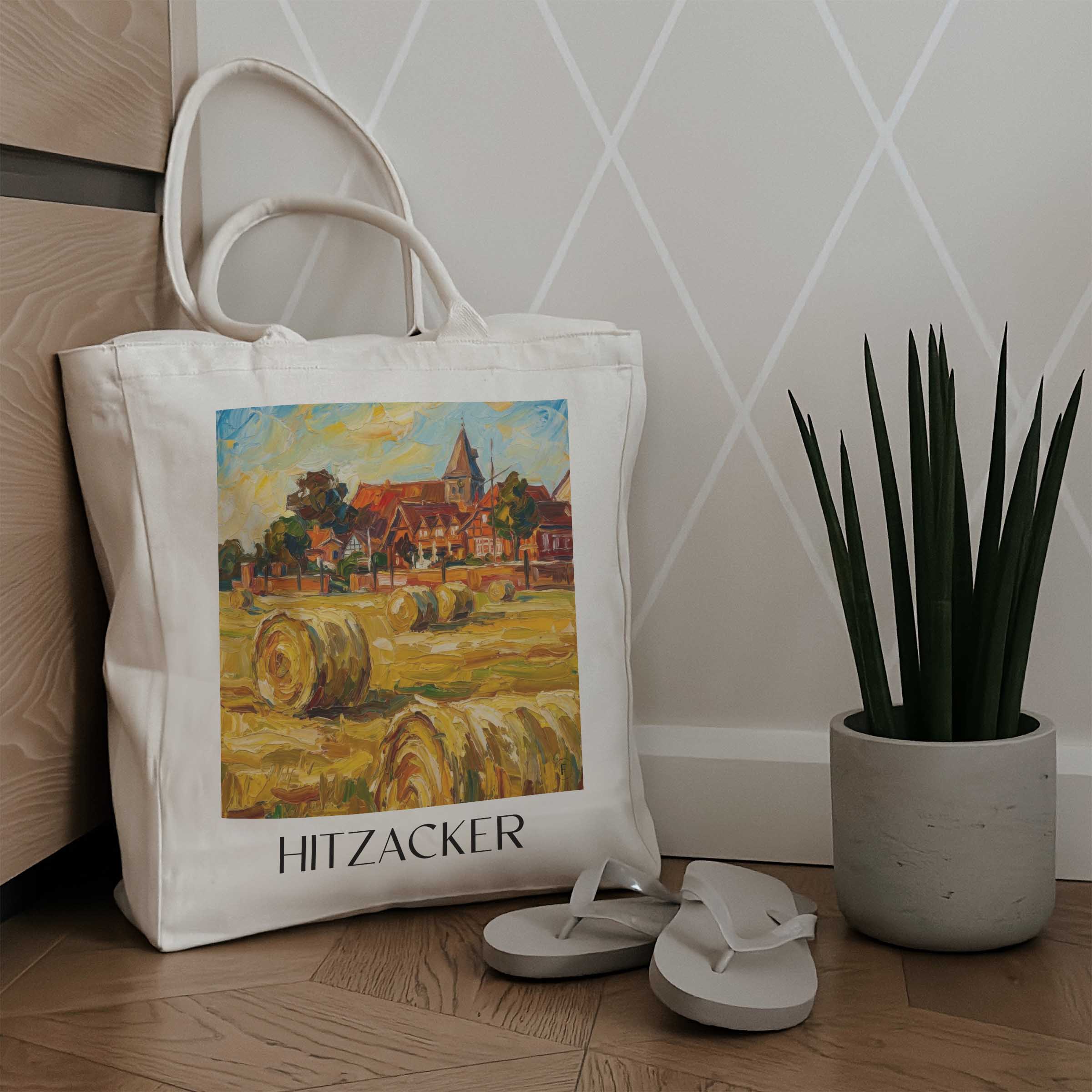 hitzacker-niedersachsen-deutschland-einkaufstasche-oil-painting-oelgemaelde
