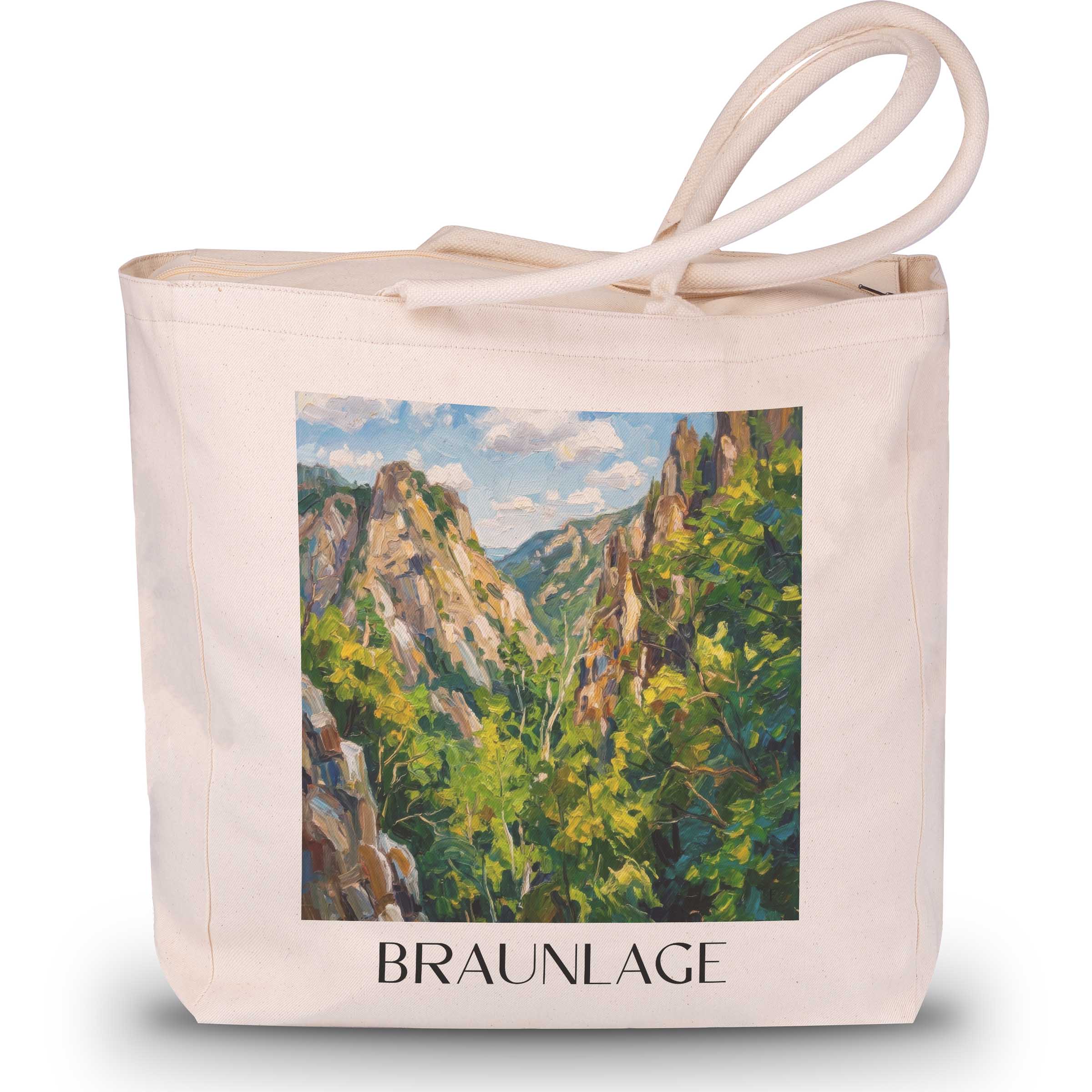 Braunlage Shopping Tasche - Harz - Deutschland Tote Bag - Einkaufstasche im Ölgemälde Stil