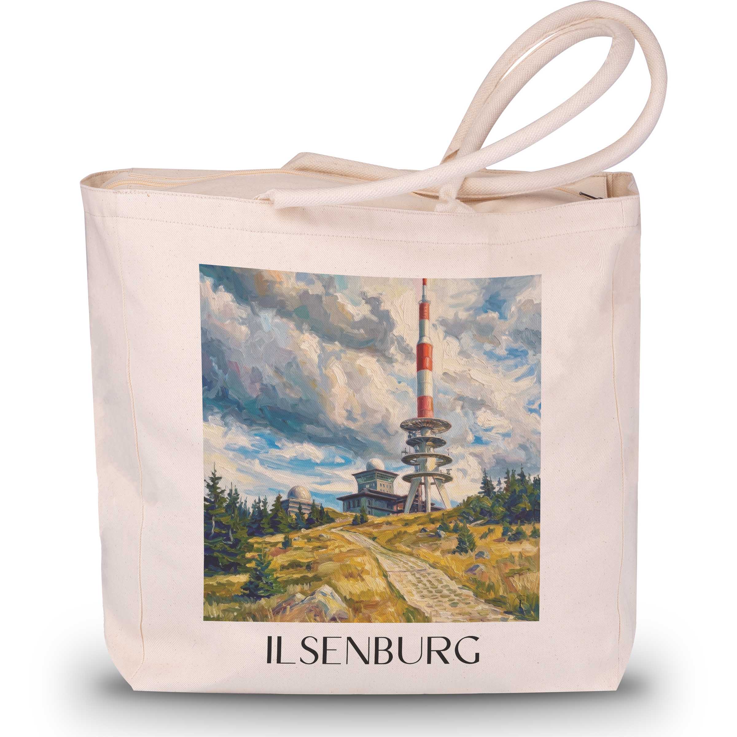 Ilsenburg Shopping Tasche - Harz - Deutschland Tote Bag - Einkaufstasche im Ölgemälde Stil