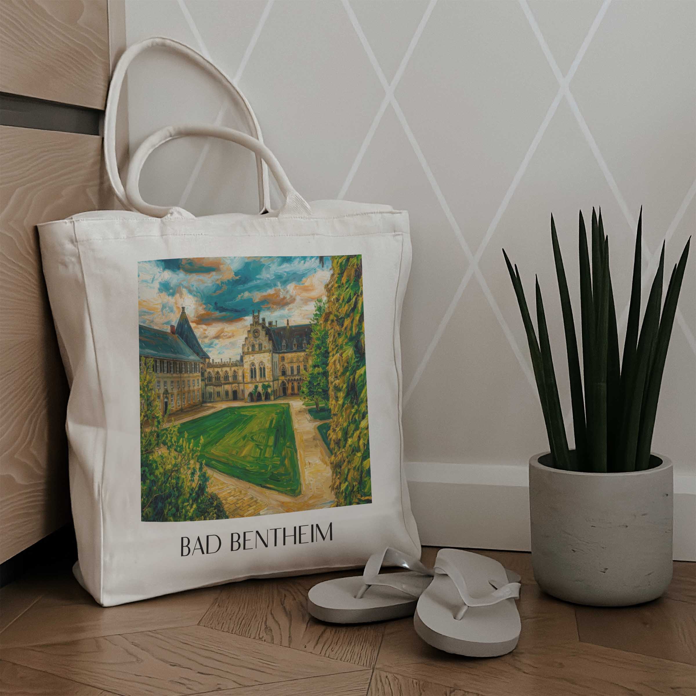 bad-bentheim-niedersachsen-deutschland-einkaufstasche-oil-painting-oelgemaelde