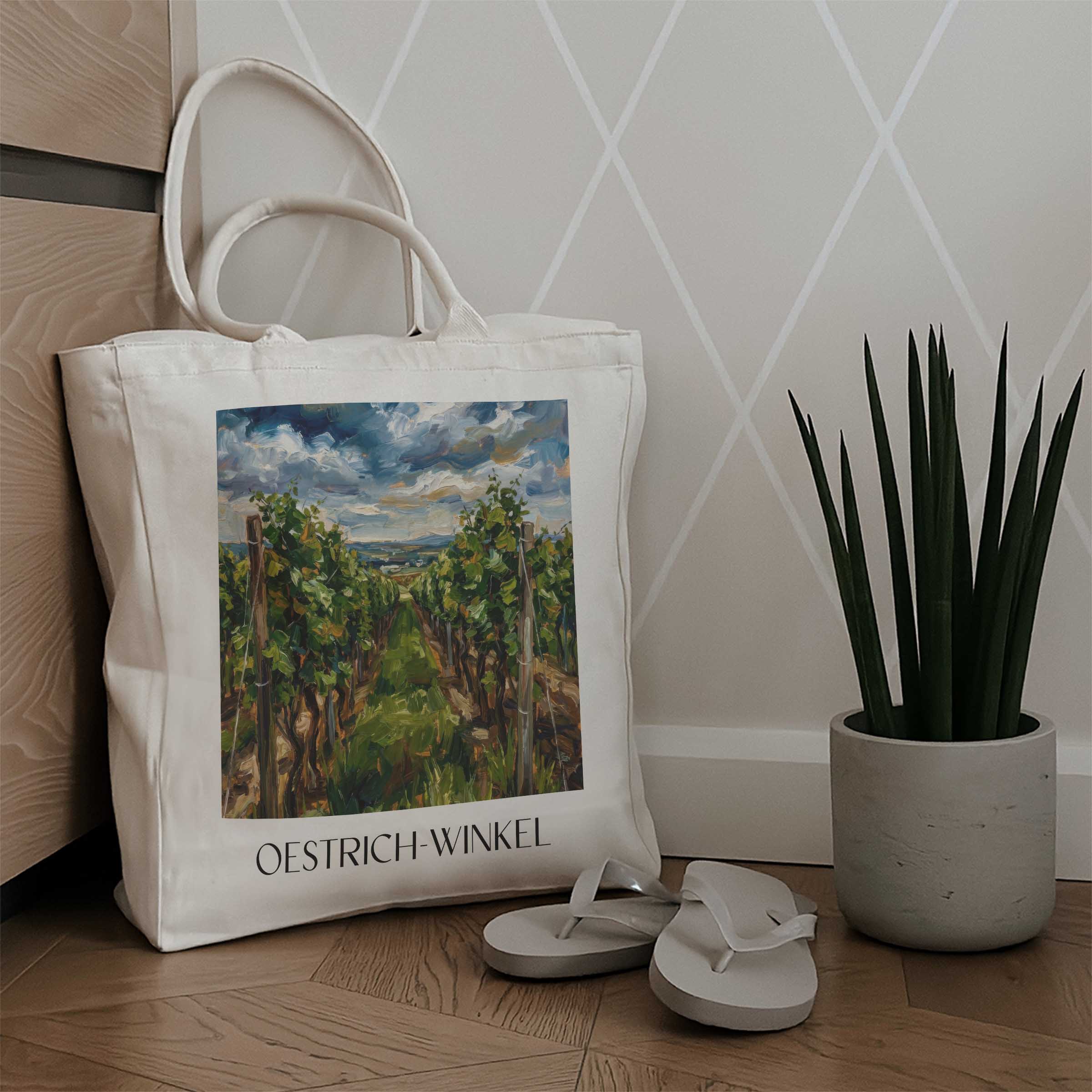 oestrich-winkel-rheingau-deutschland-einkaufstasche-oil-painting-oelgemaelde