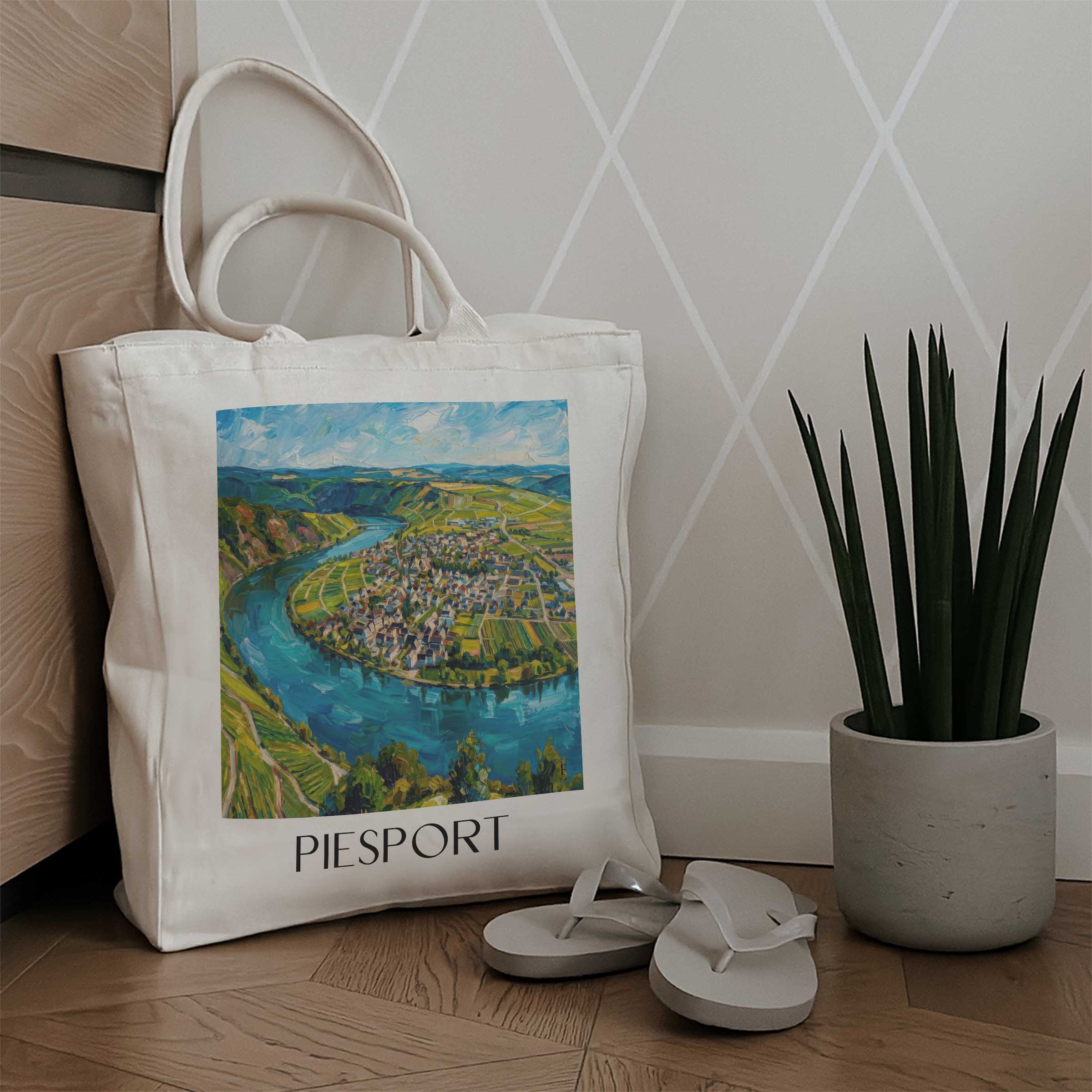 piesport-mosel-deutschland-einkaufstasche-oil-painting-oelgemaelde