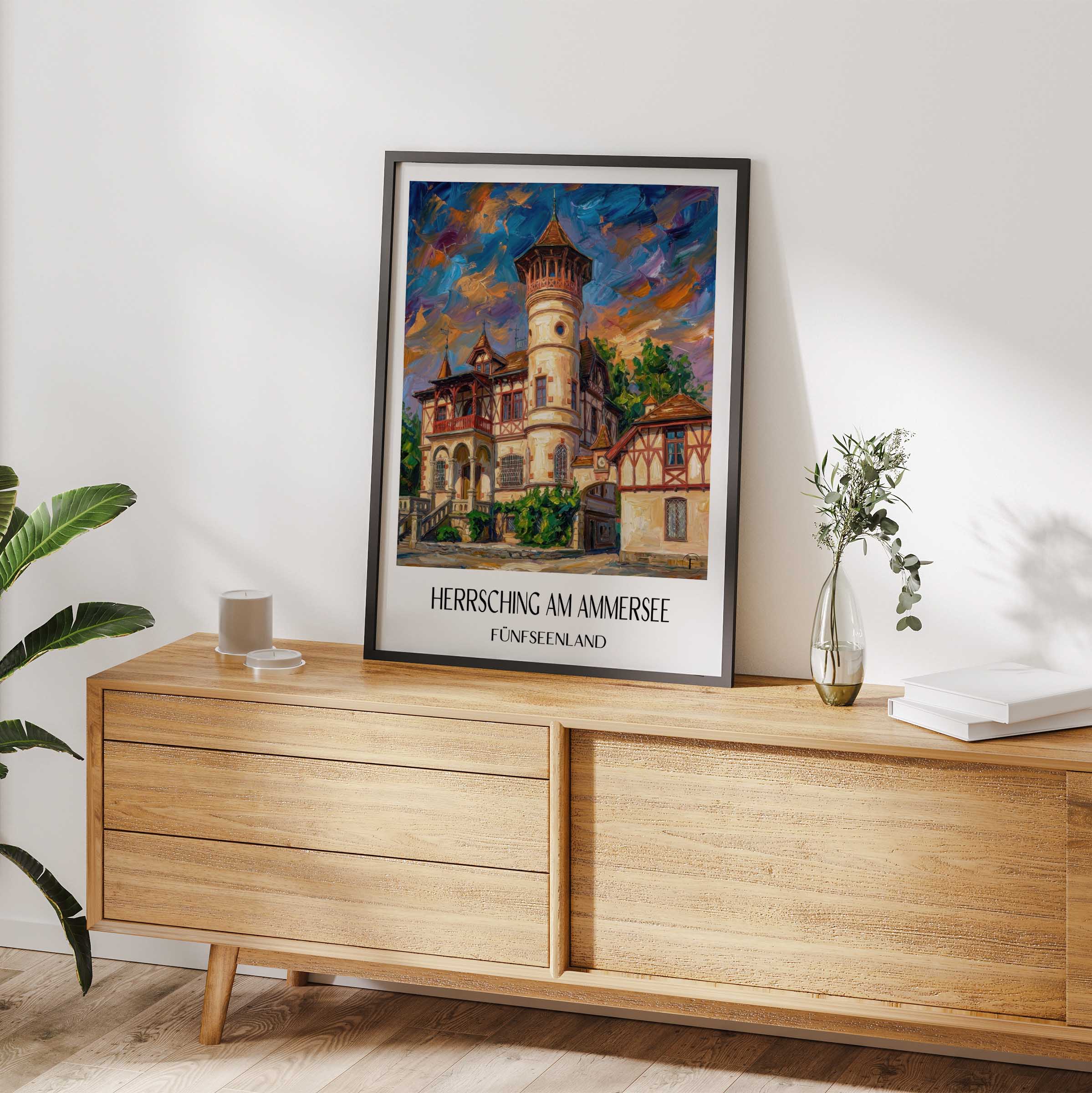 herrsching-am-ammersee-fünfseenland-deutschland-poster-oil-painting-oelgemaelde