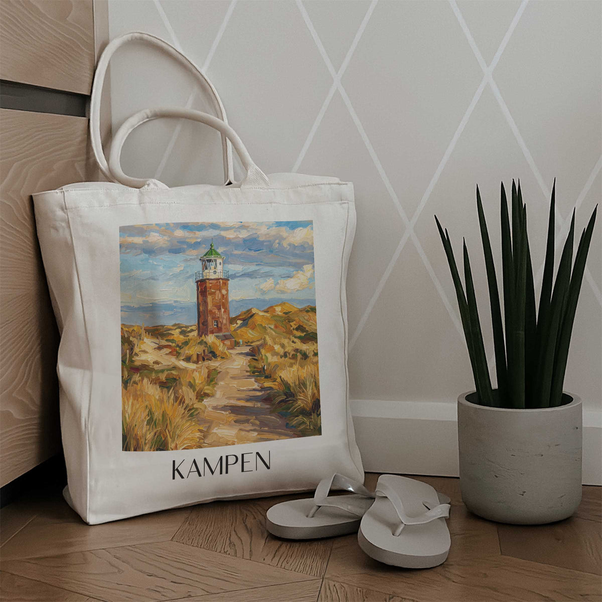 kampen--sylt-deutschland-einkaufstasche-oil-painting-oelgemaelde