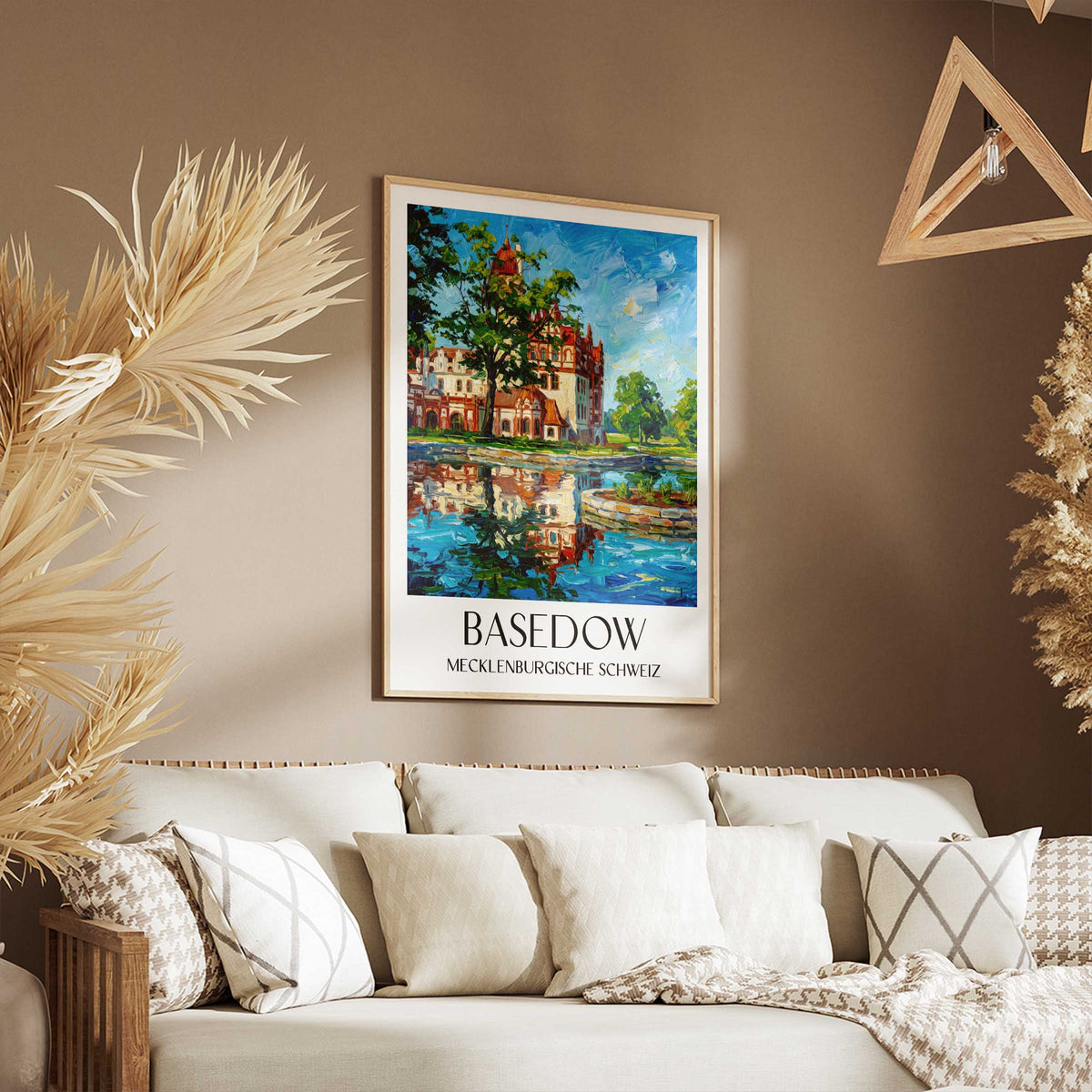basedow-mecklenburgische-schweiz-deutschland-poster-oil-painting-oelgemaelde