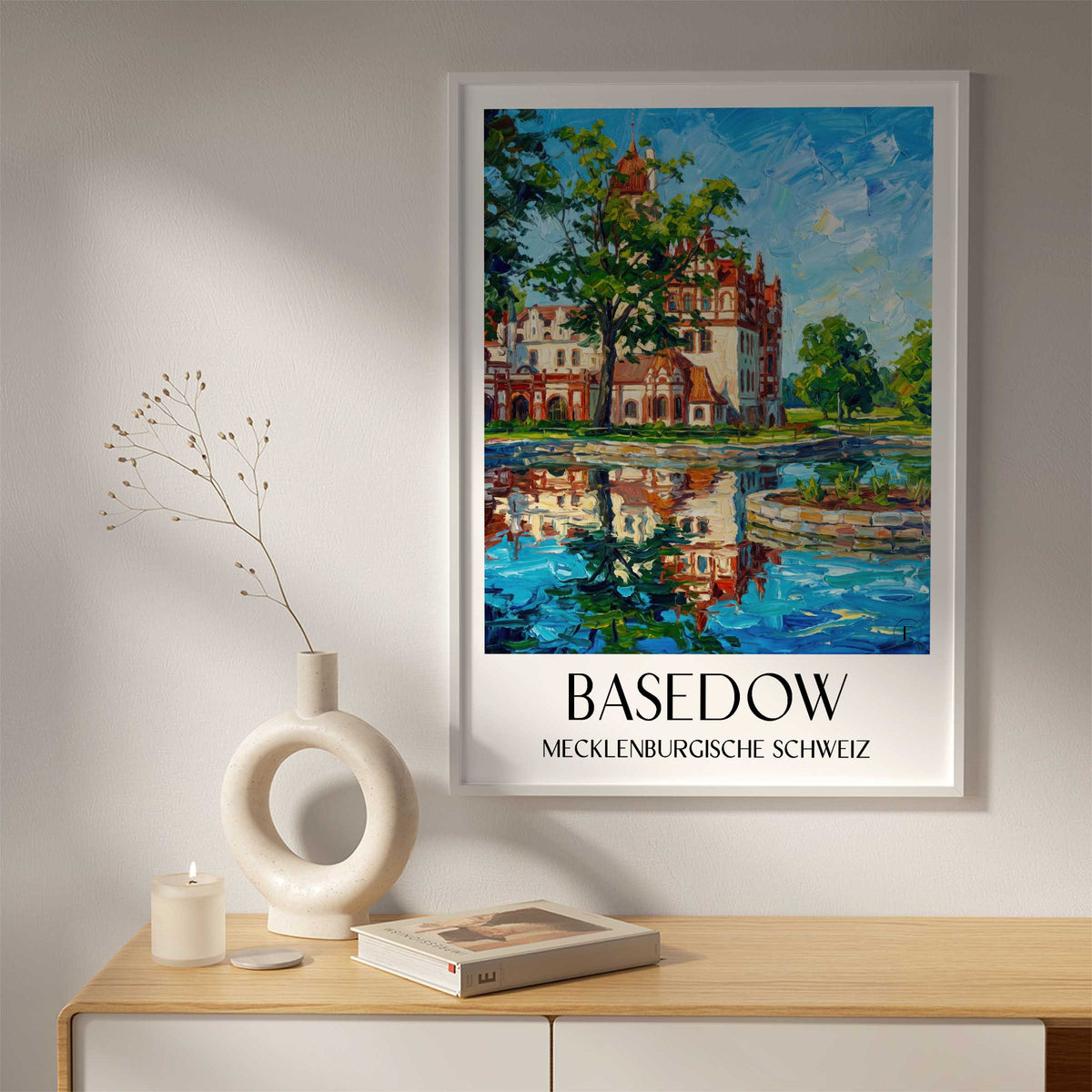 basedow-mecklenburgische-schweiz-deutschland-poster-oil-painting-oelgemaelde