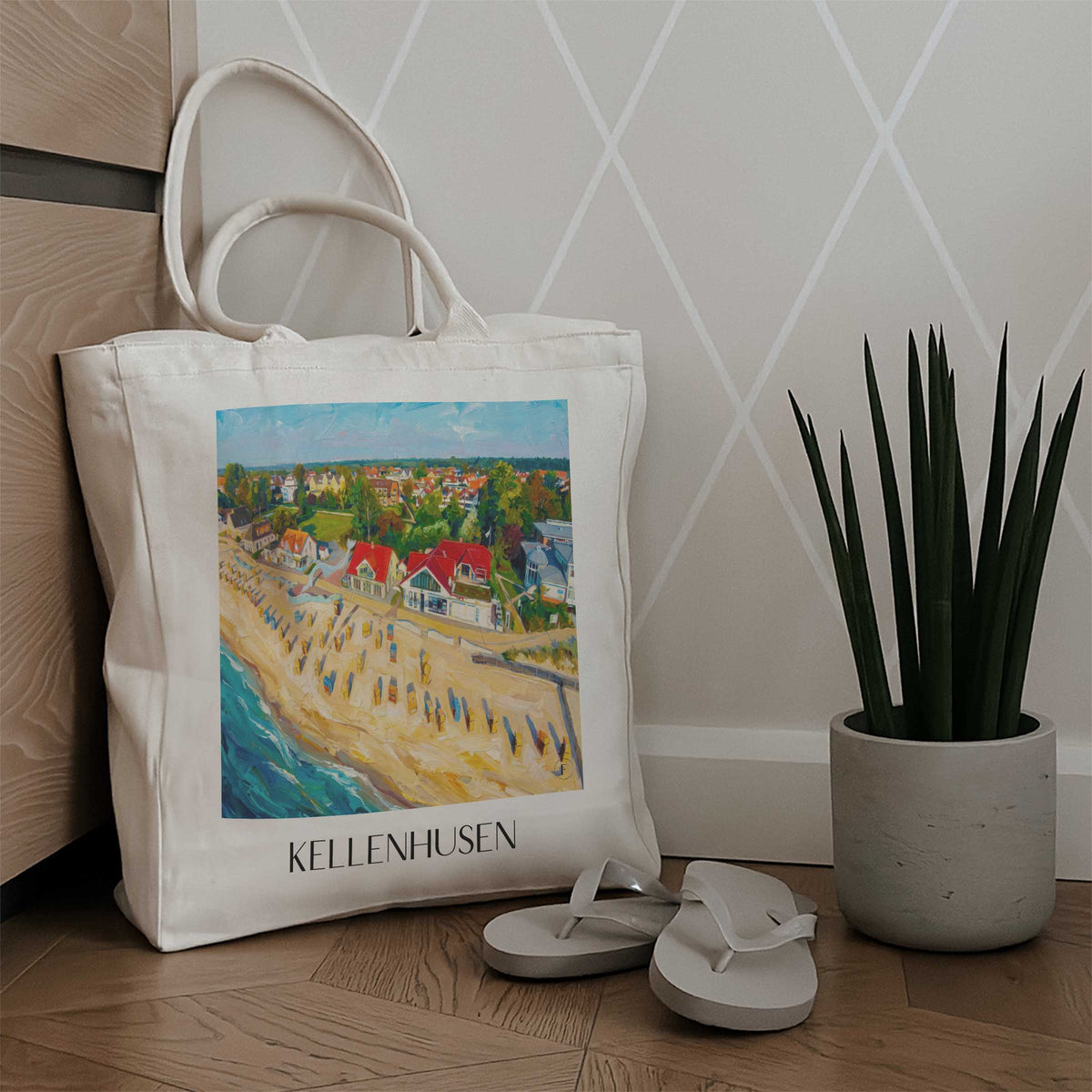 kellenhusen-ostsee-deutschland-einkaufstasche-oil-painting-oelgemaelde