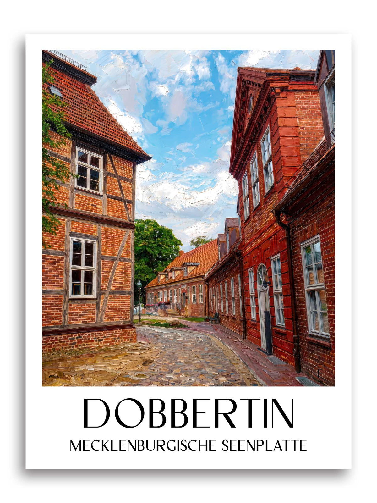 dobbertin-mecklenburgische-seenplatte-deutschland-poster-oil-painting-oelgemaelde