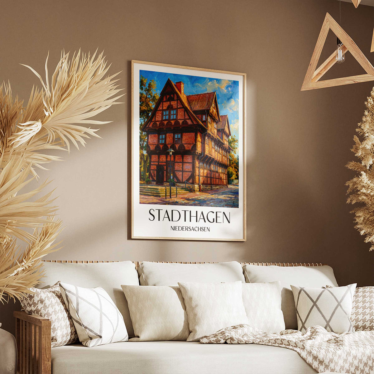 stadthagen-niedersachsen-deutschland-poster-oil-painting-oelgemaelde
