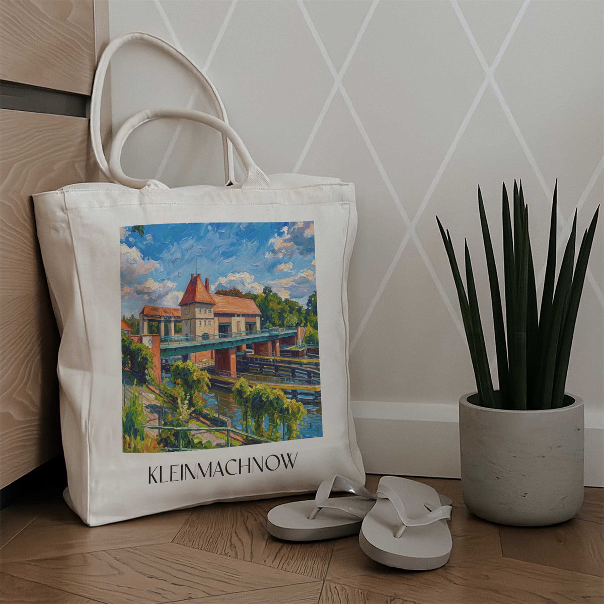 kleinmachnow-brandenburg-deutschland-einkaufstasche-oil-painting-oelgemaelde