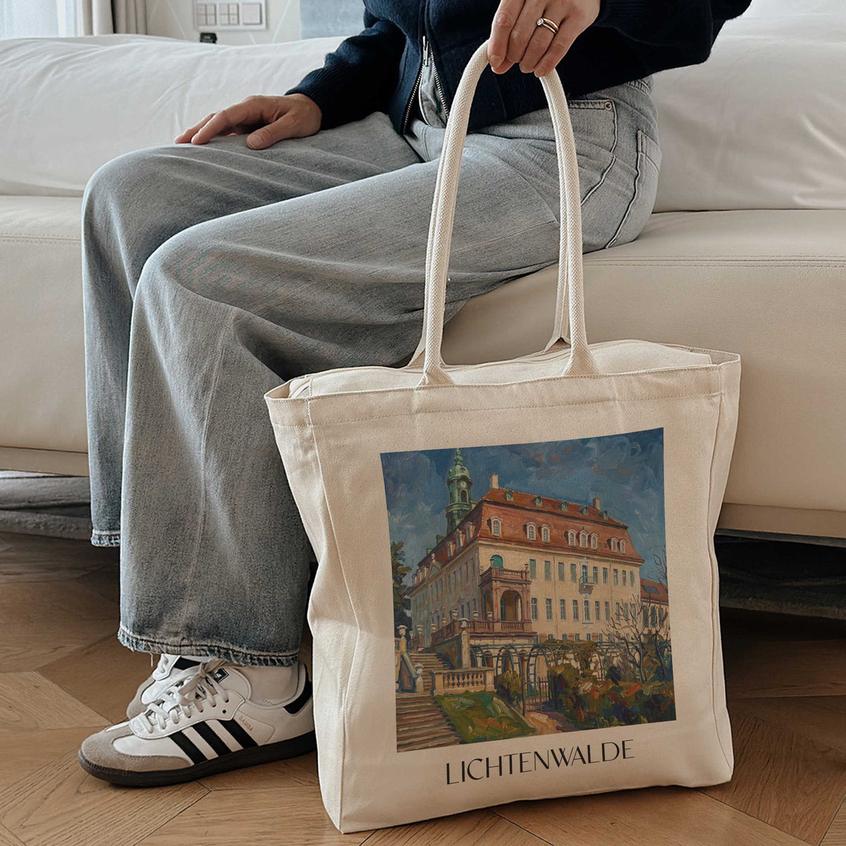lichtenwalde-erzgebirgsvorland-deutschland-einkaufstasche-oil-painting-oelgemaelde