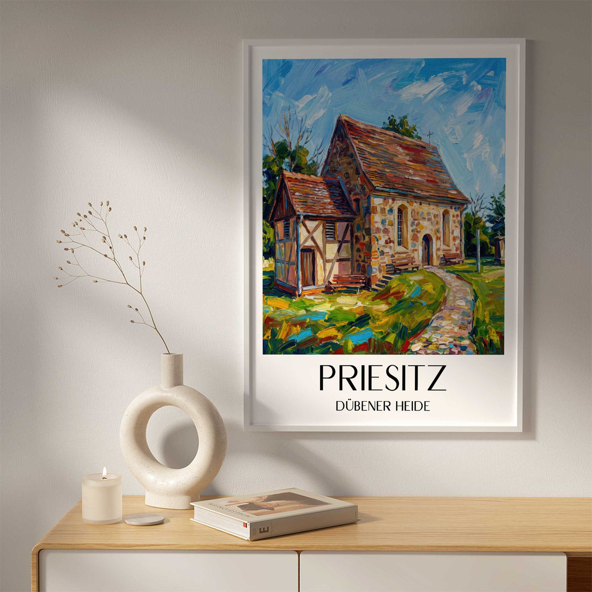 priesitz-dübener-heide-deutschland-poster-oil-painting-oelgemaelde